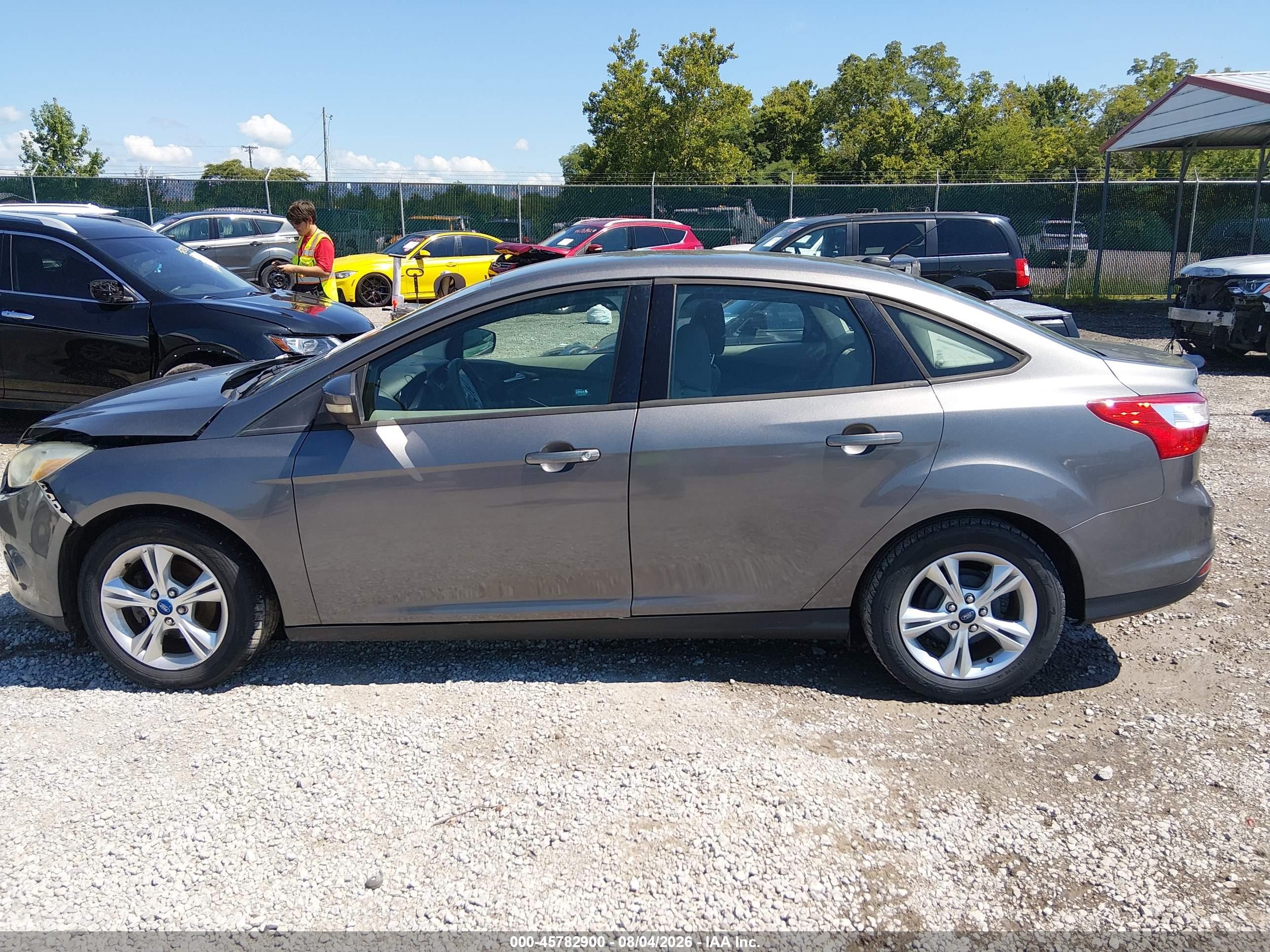 2013 Ford Focus Se Gray vin: 1FADP3F26DL143696