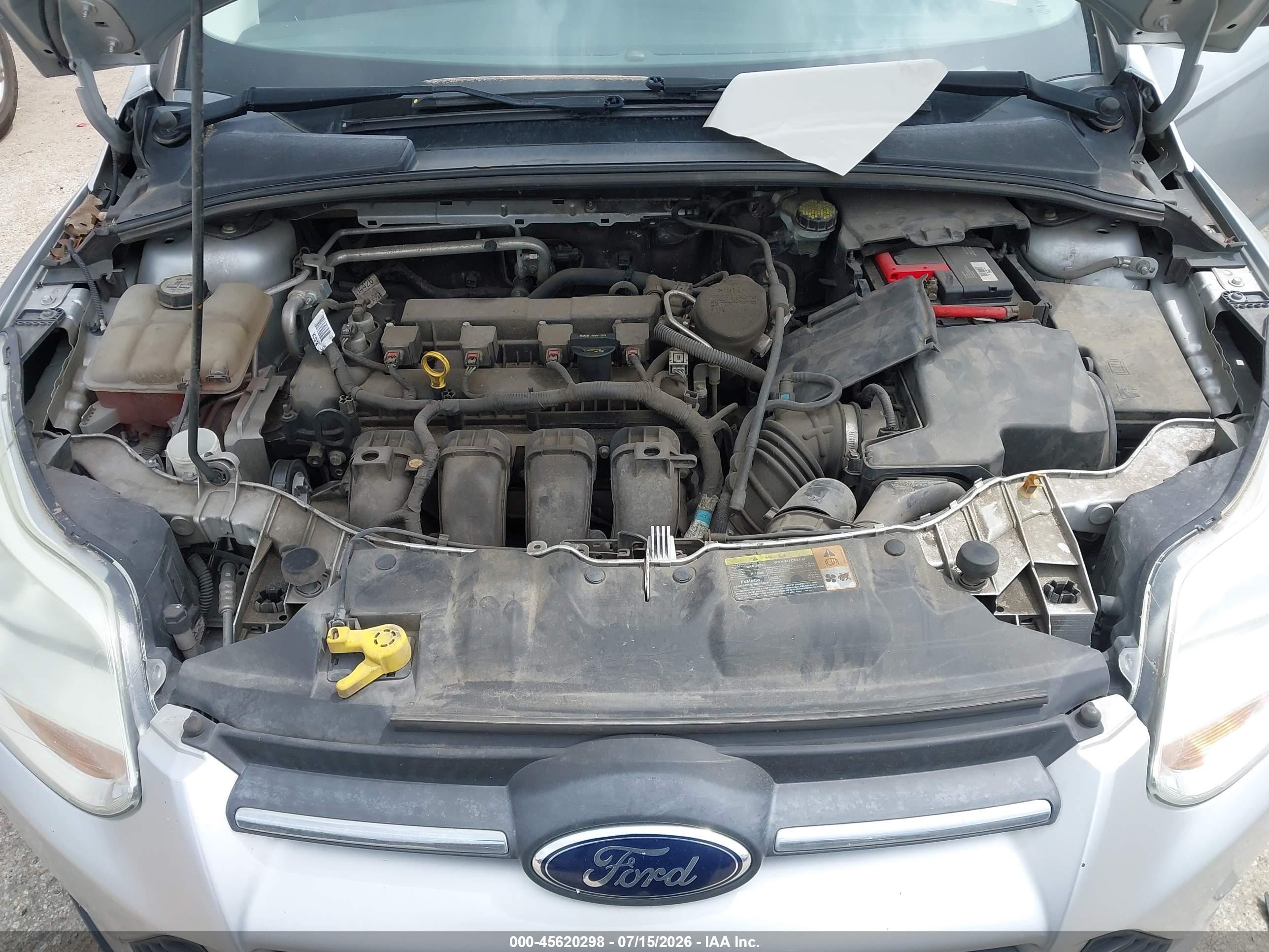 2013 Ford Focus Se Silver vin: 1FADP3F26DL158778