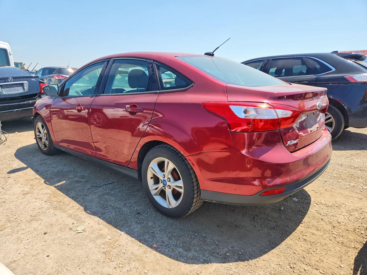 2013 Ford Focus Se Red vin: 1FADP3F26DL225492