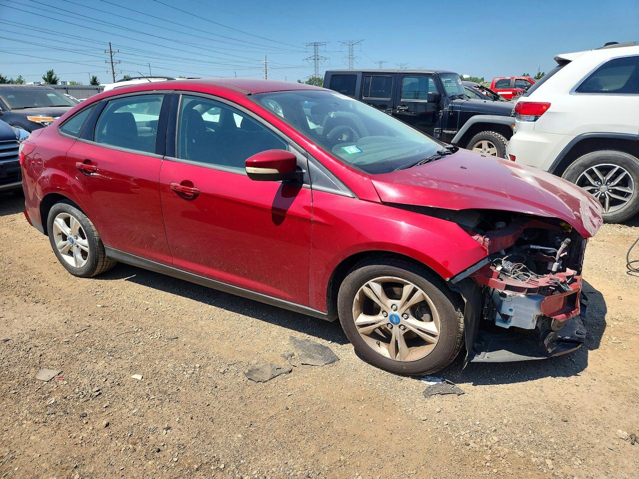 2013 Ford Focus Se Red vin: 1FADP3F26DL225492