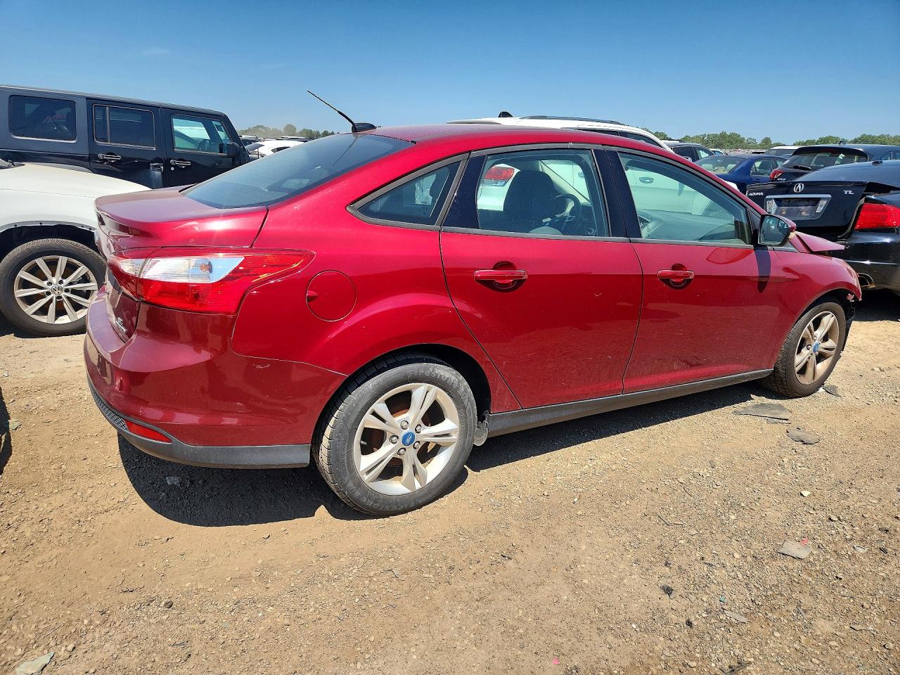 2013 Ford Focus Se Red vin: 1FADP3F26DL225492