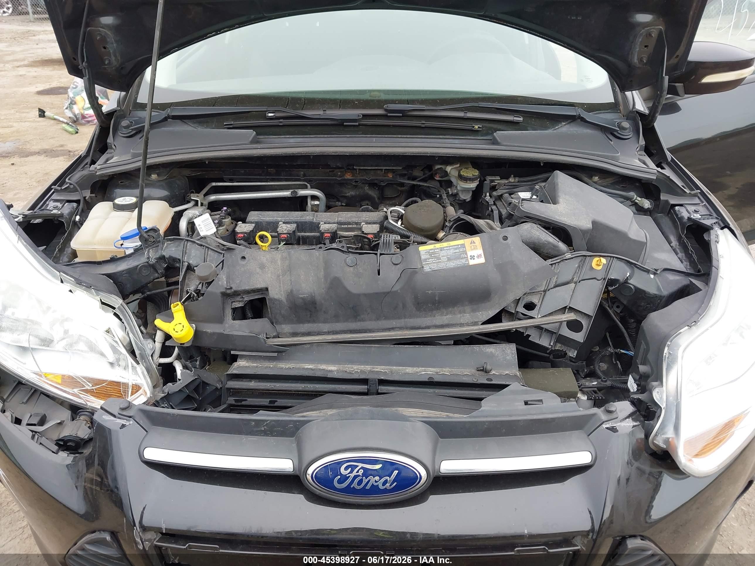 2013 Ford Focus Se Black vin: 1FADP3F26DL250568