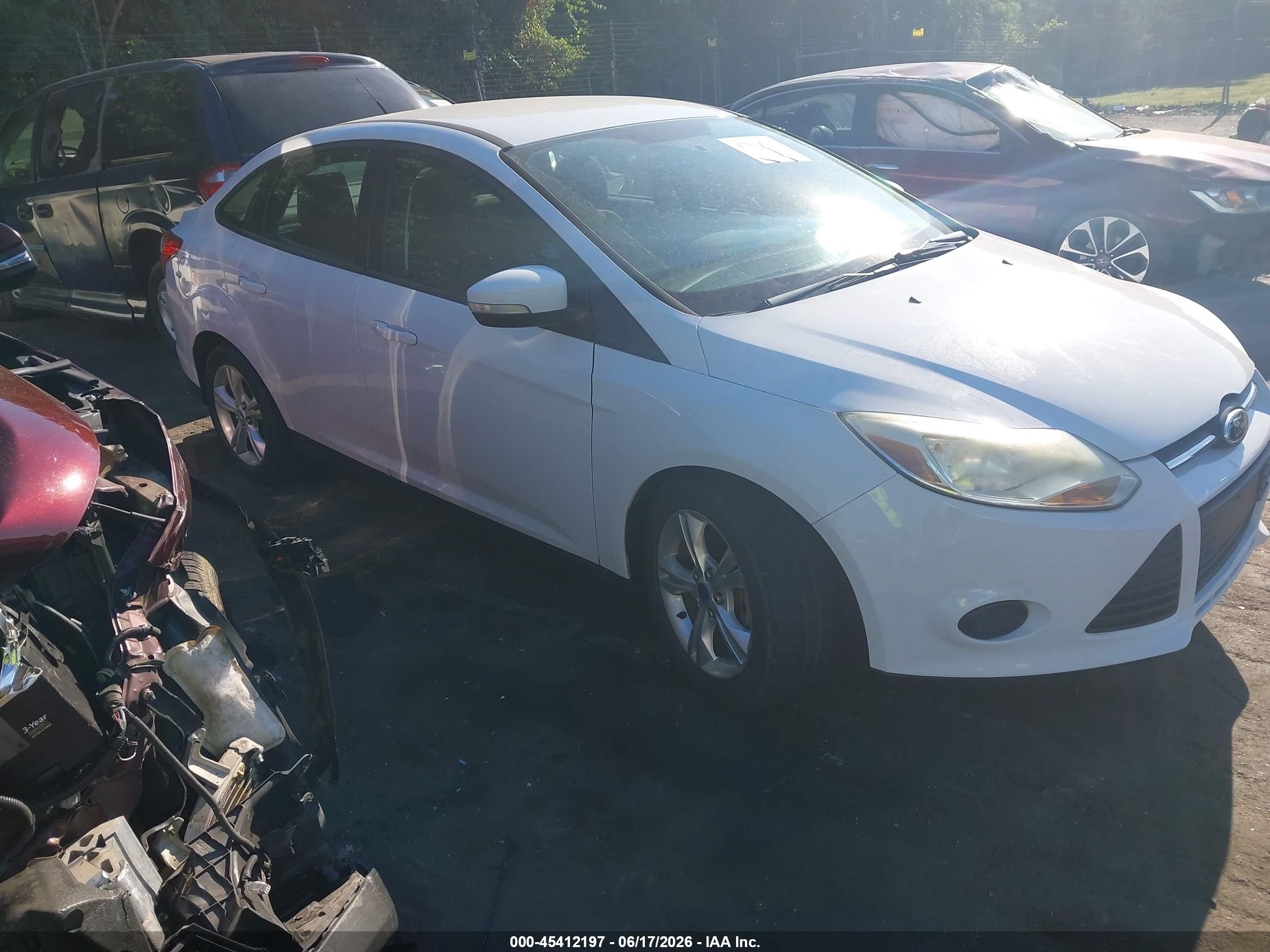 2013 Ford Focus Se Белый vin: 1FADP3F26DL262364