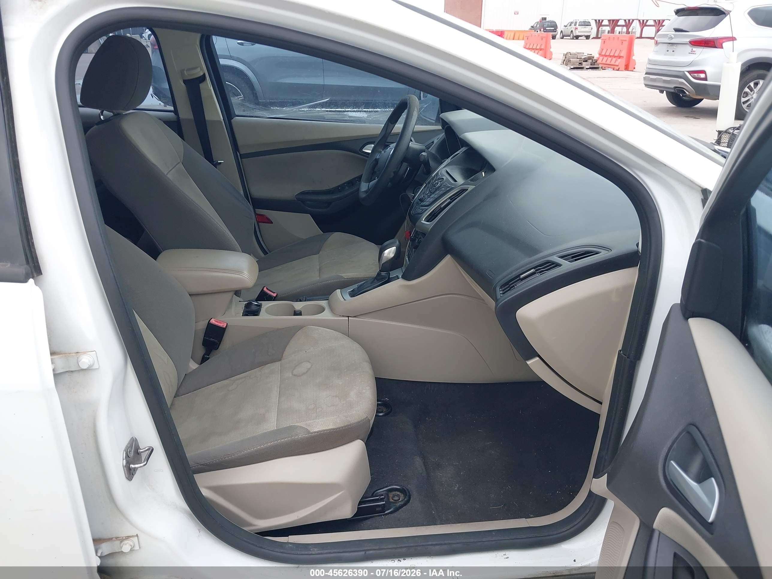 2013 Ford Focus Se White vin: 1FADP3F26DL262588