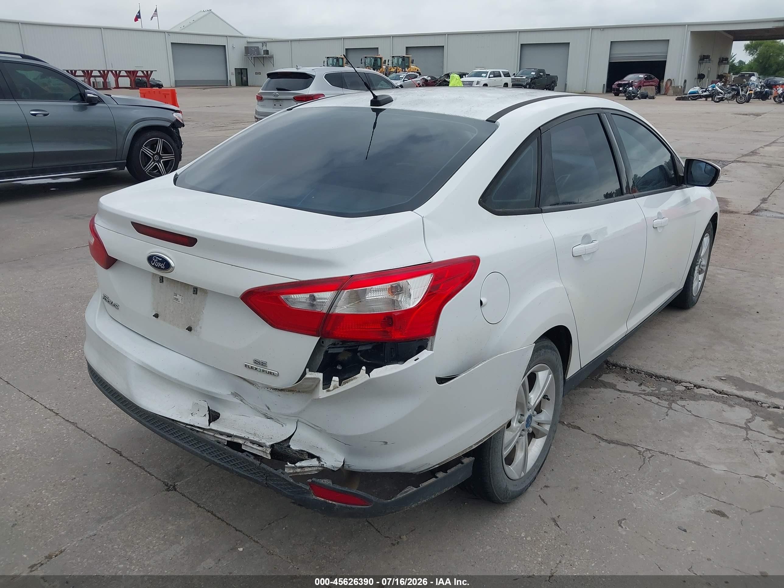 2013 Ford Focus Se White vin: 1FADP3F26DL262588