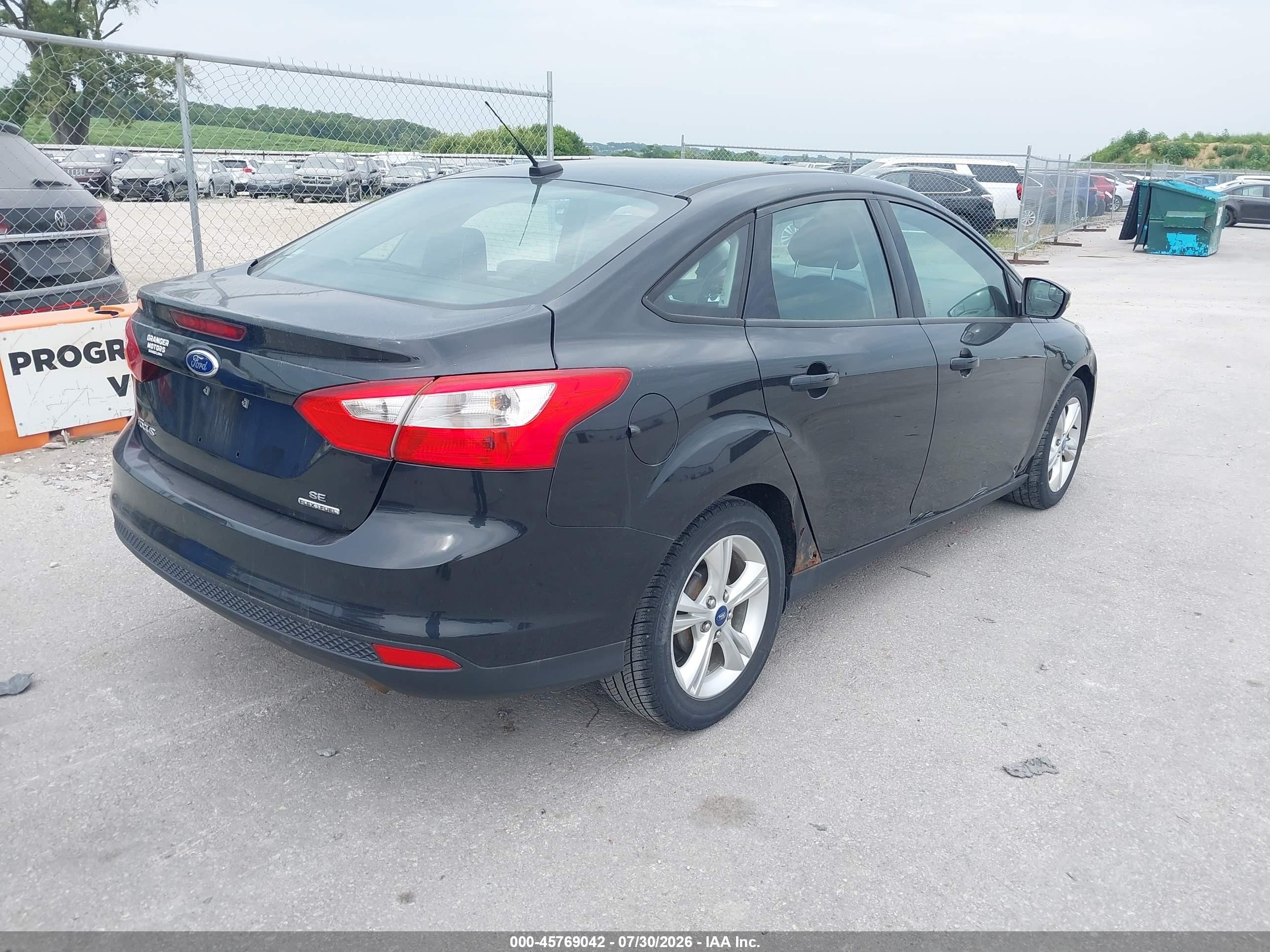 2013 Ford Focus Se Black vin: 1FADP3F26DL263790