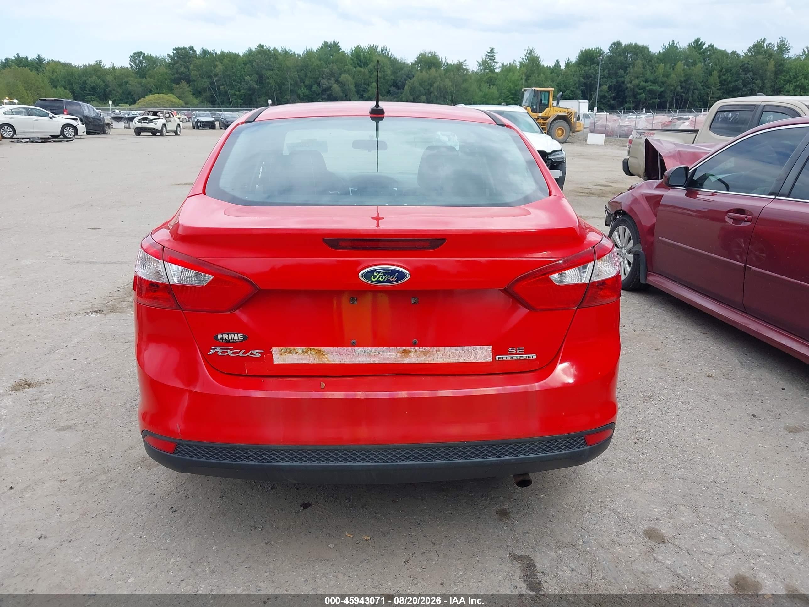 2013 Ford Focus Se Red vin: 1FADP3F26DL279360