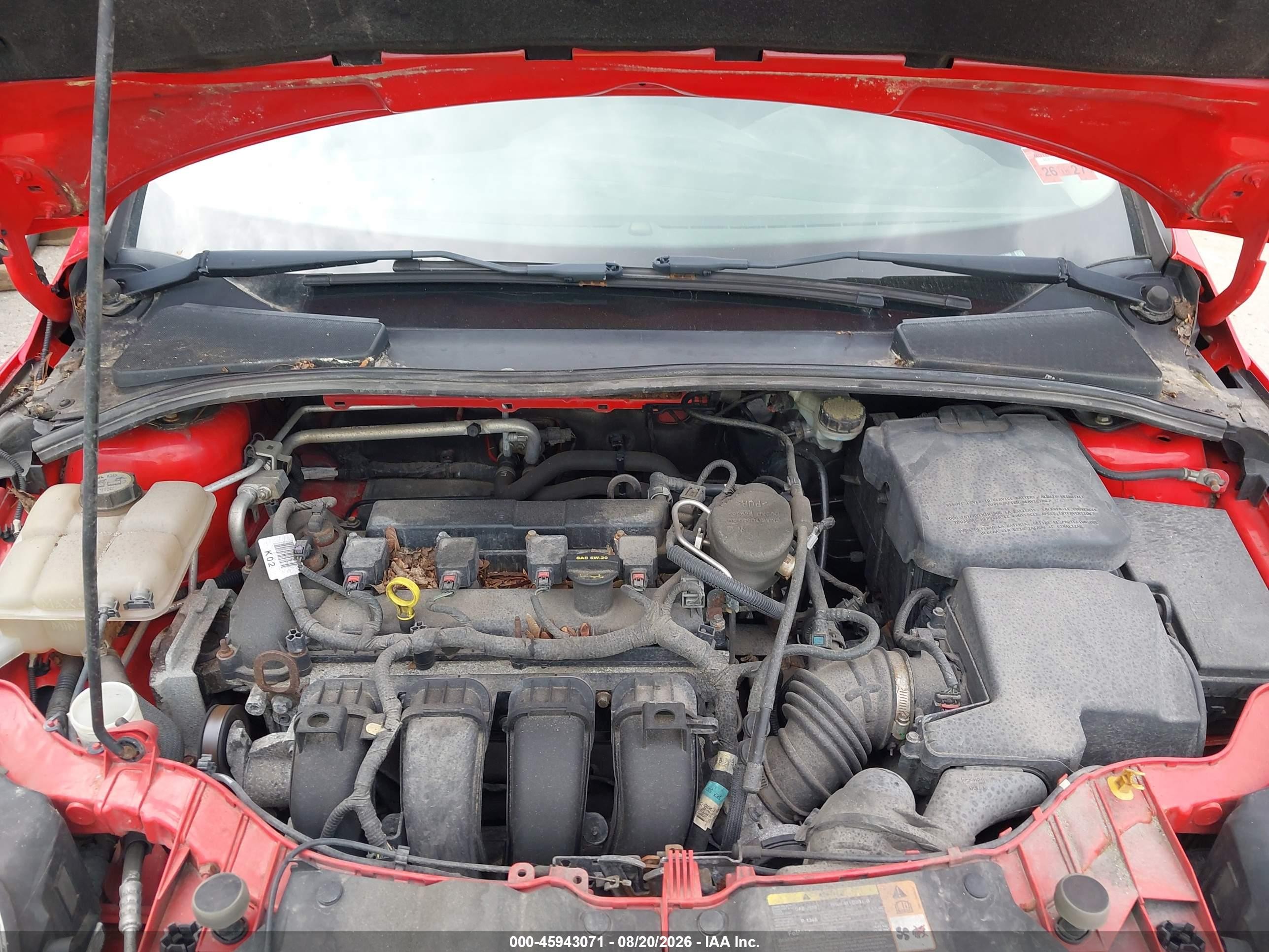 2013 Ford Focus Se Red vin: 1FADP3F26DL279360