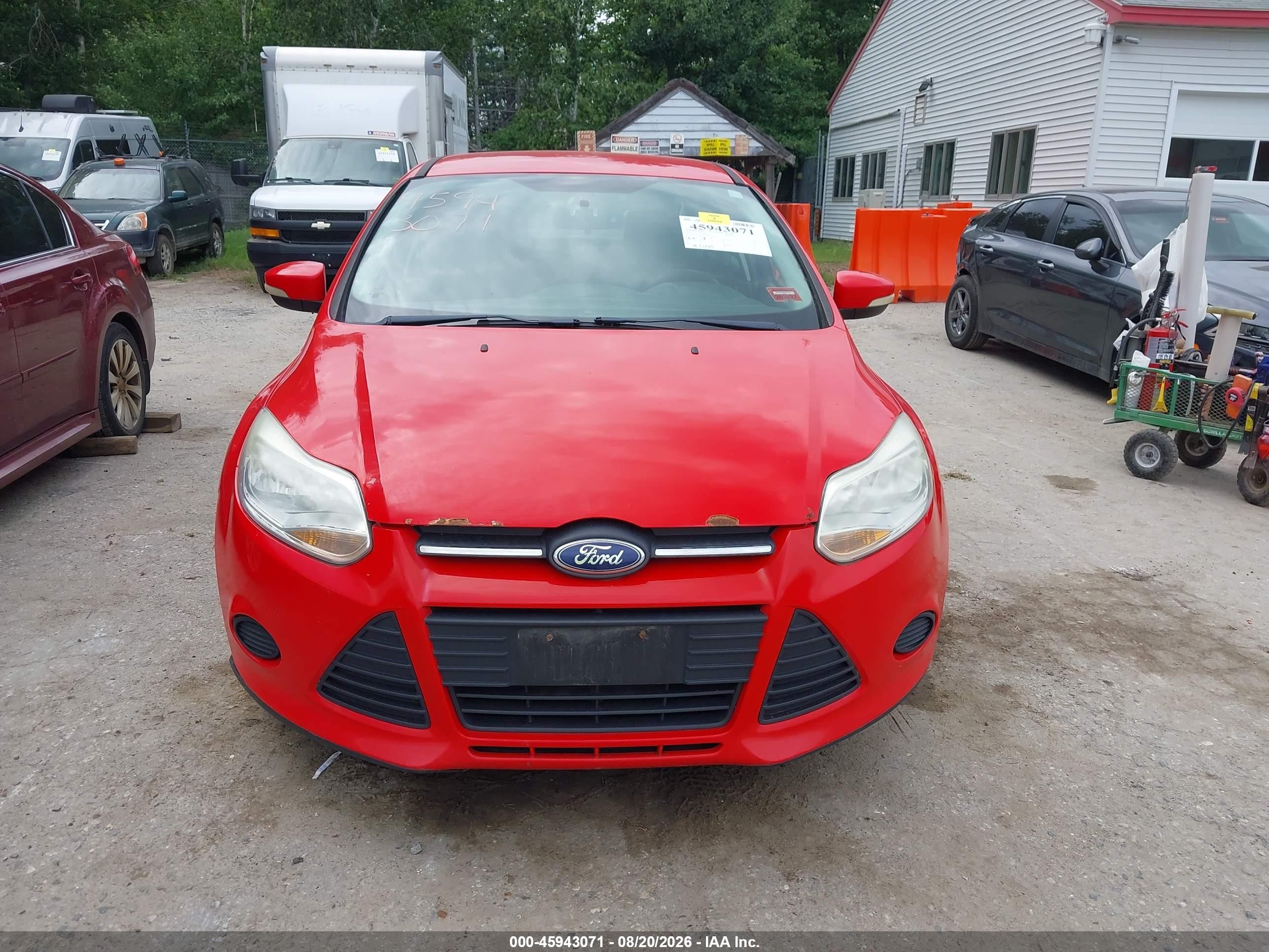 2013 Ford Focus Se Red vin: 1FADP3F26DL279360