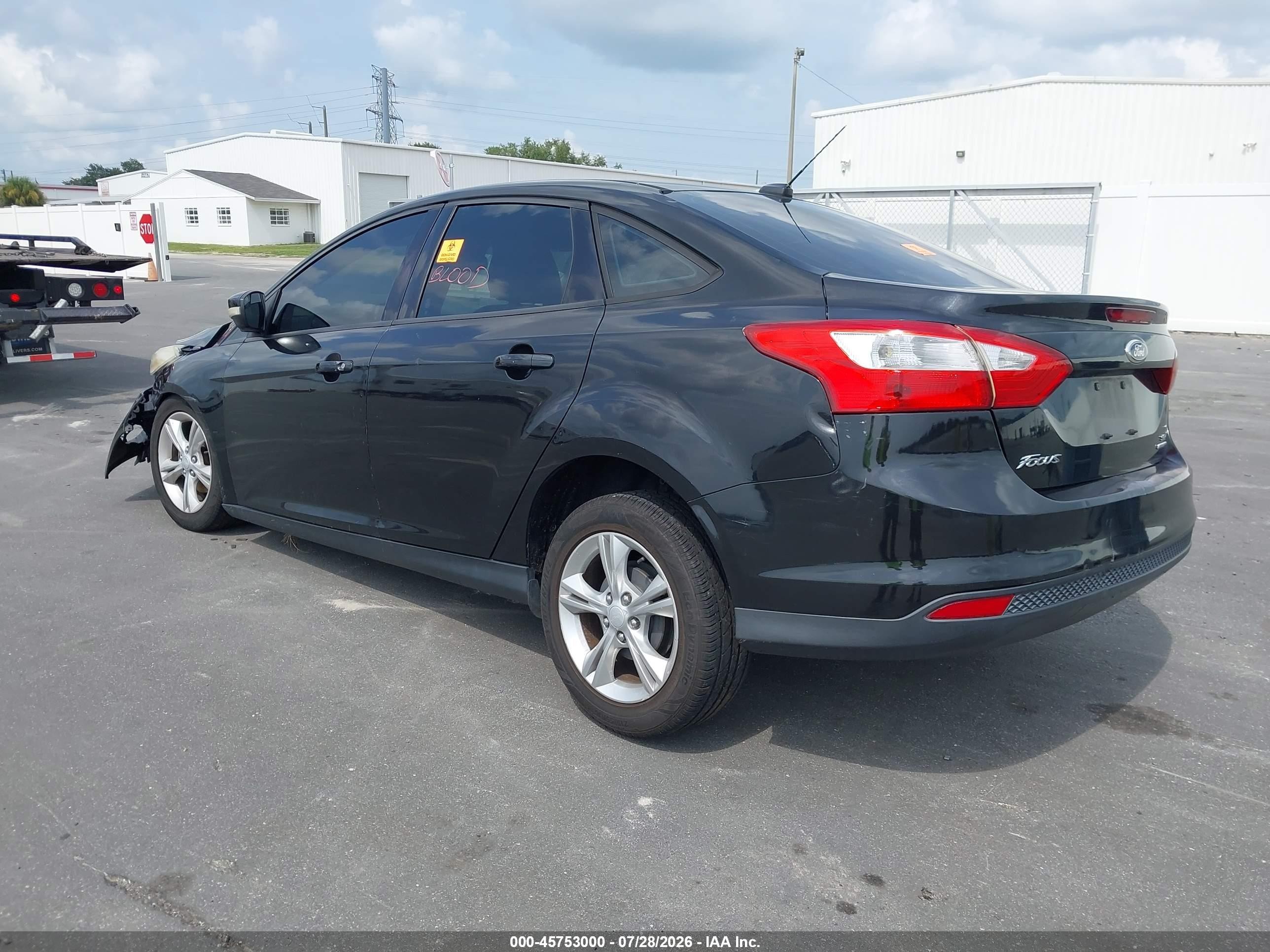 2013 Ford Focus Se Black vin: 1FADP3F26DL282792