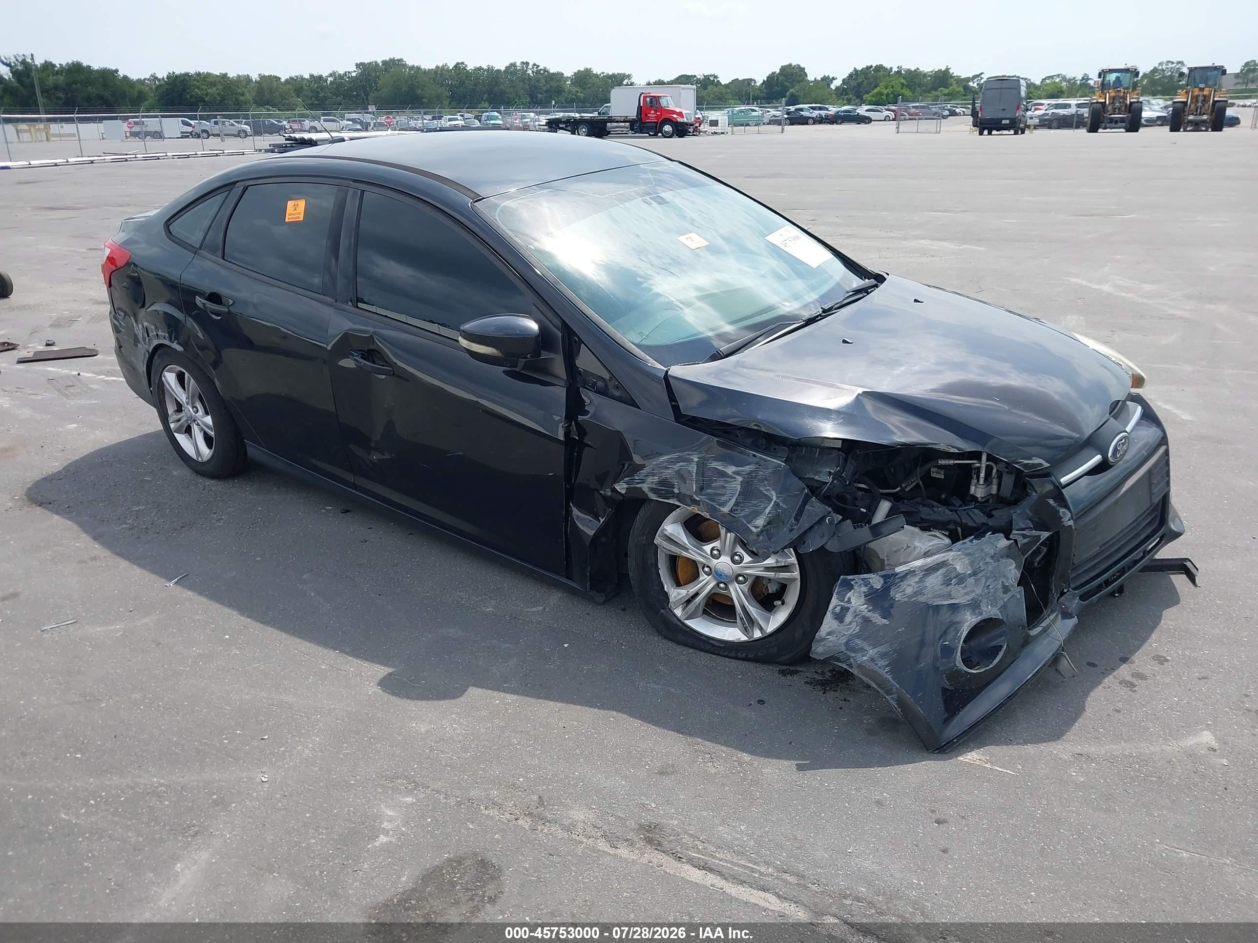 2013 Ford Focus Se Black vin: 1FADP3F26DL282792