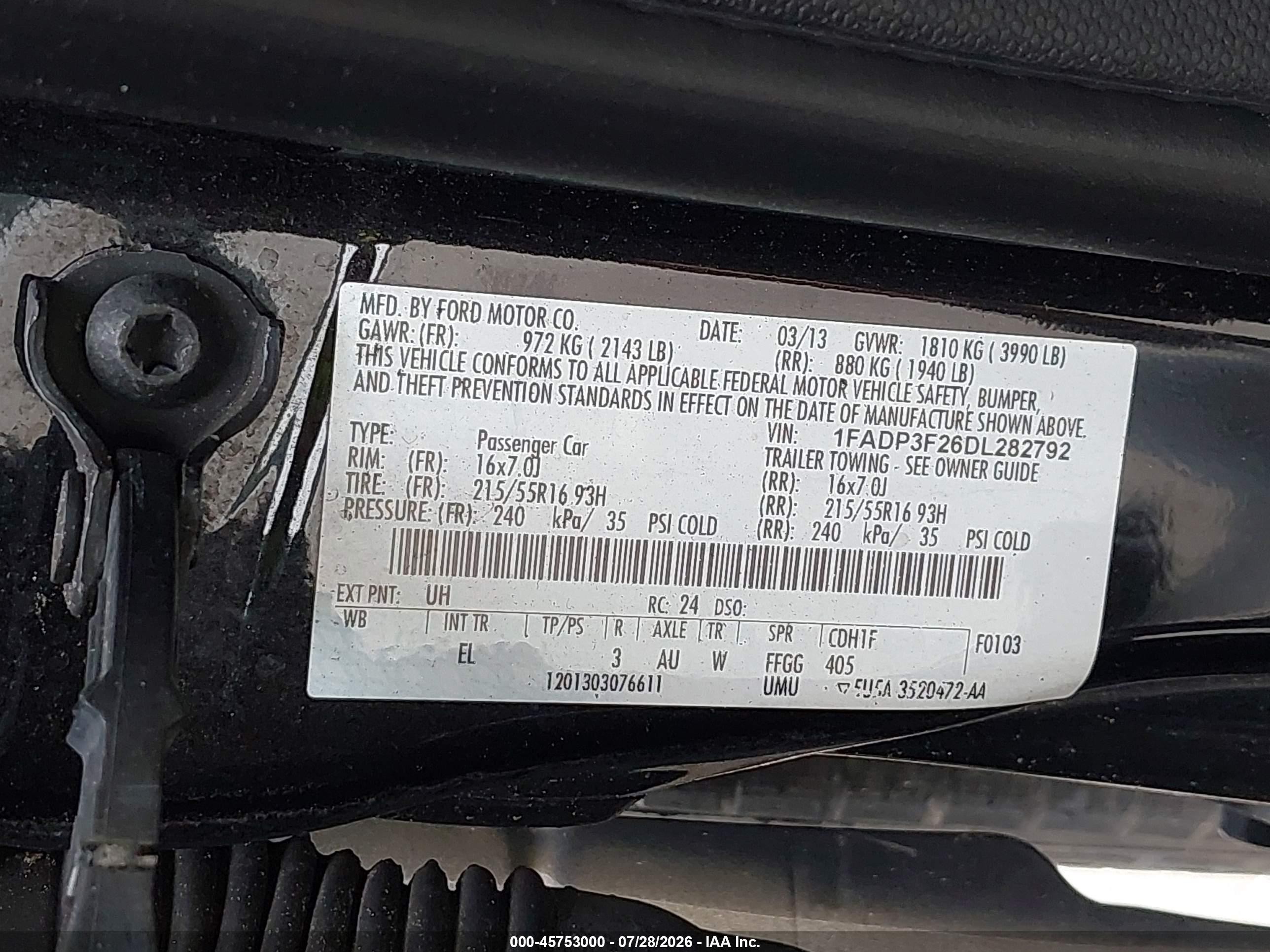 2013 Ford Focus Se Black vin: 1FADP3F26DL282792