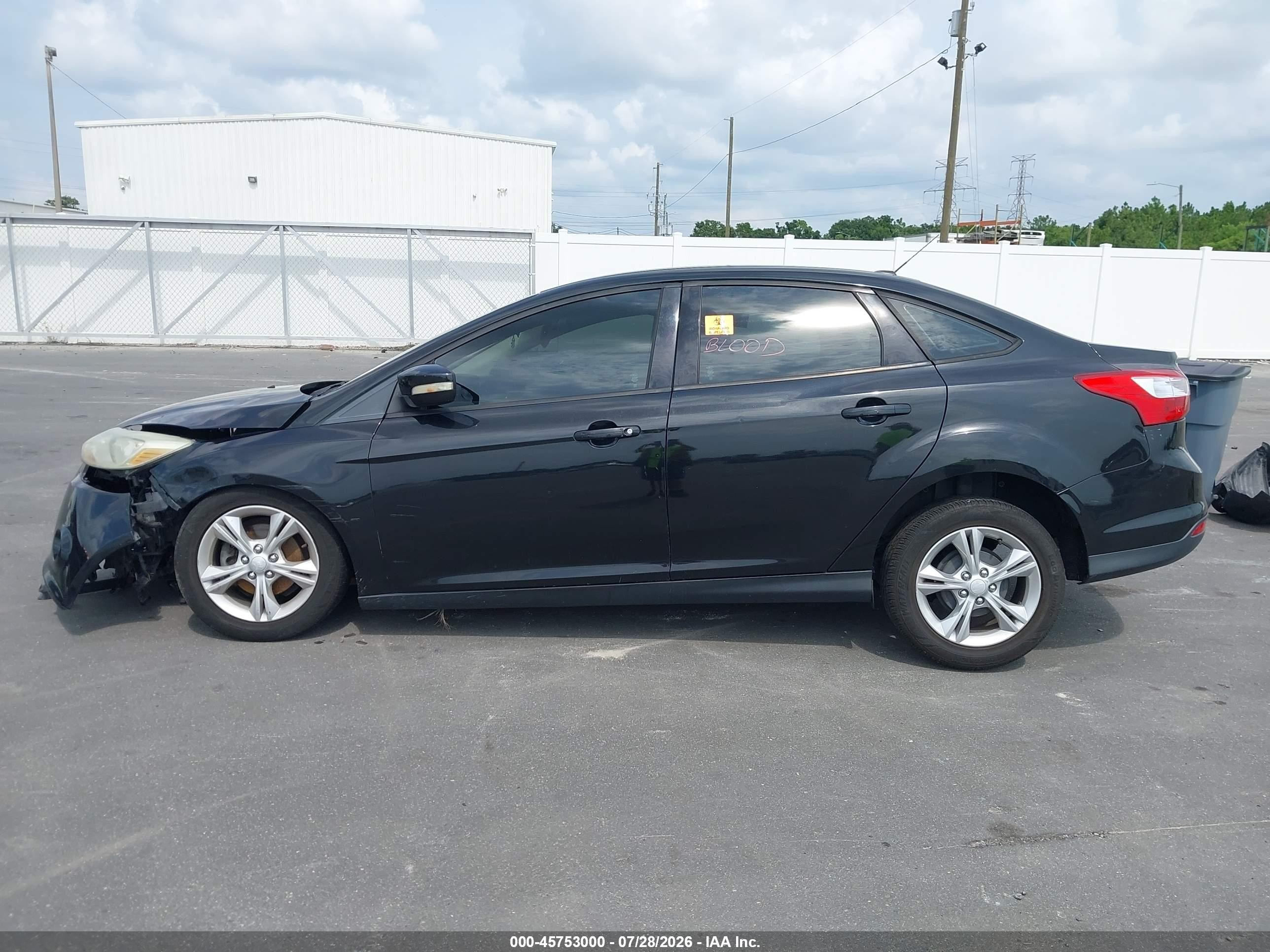 2013 Ford Focus Se Black vin: 1FADP3F26DL282792