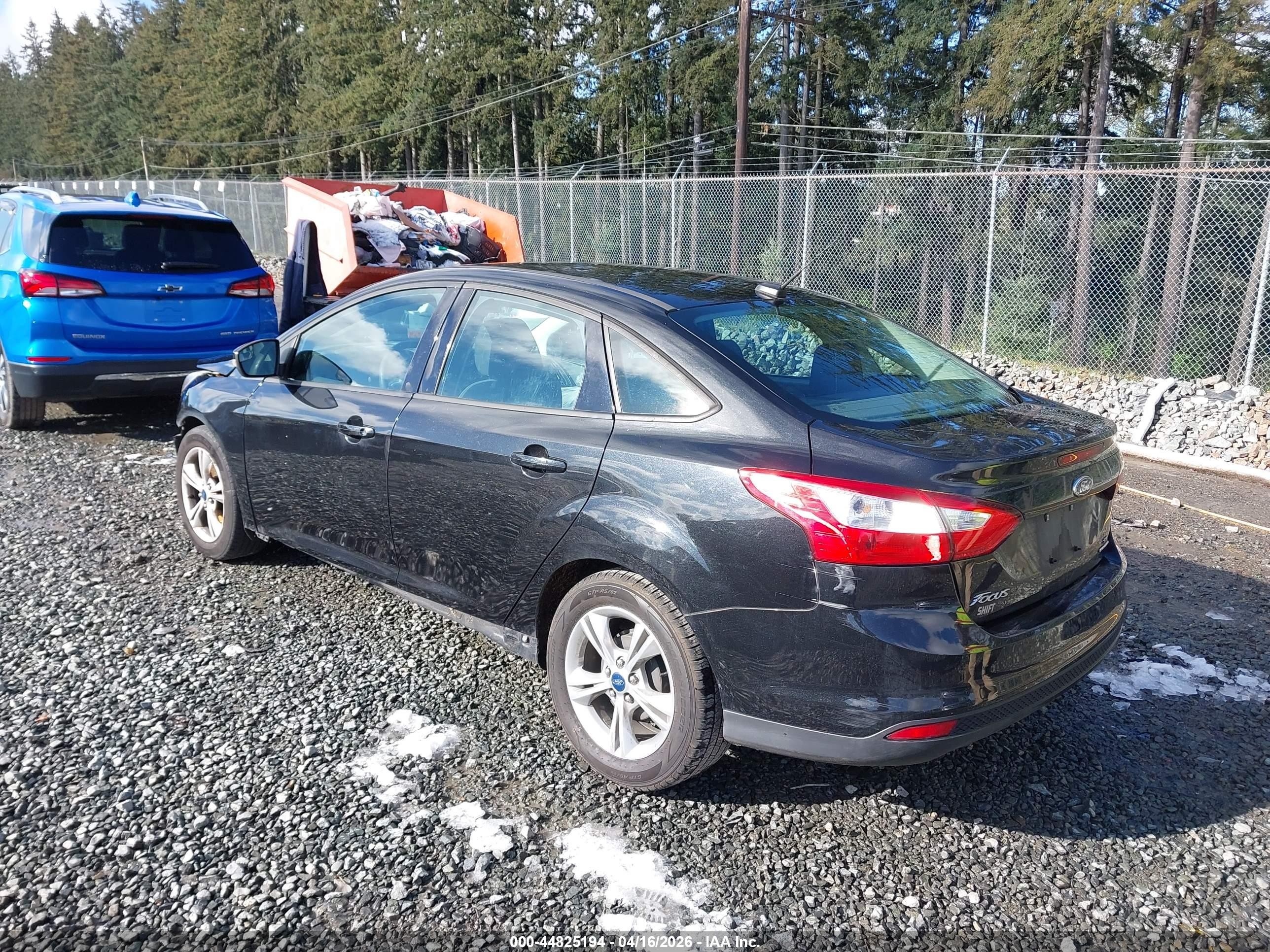 2013 Ford Focus Se Black vin: 1FADP3F26DL289998