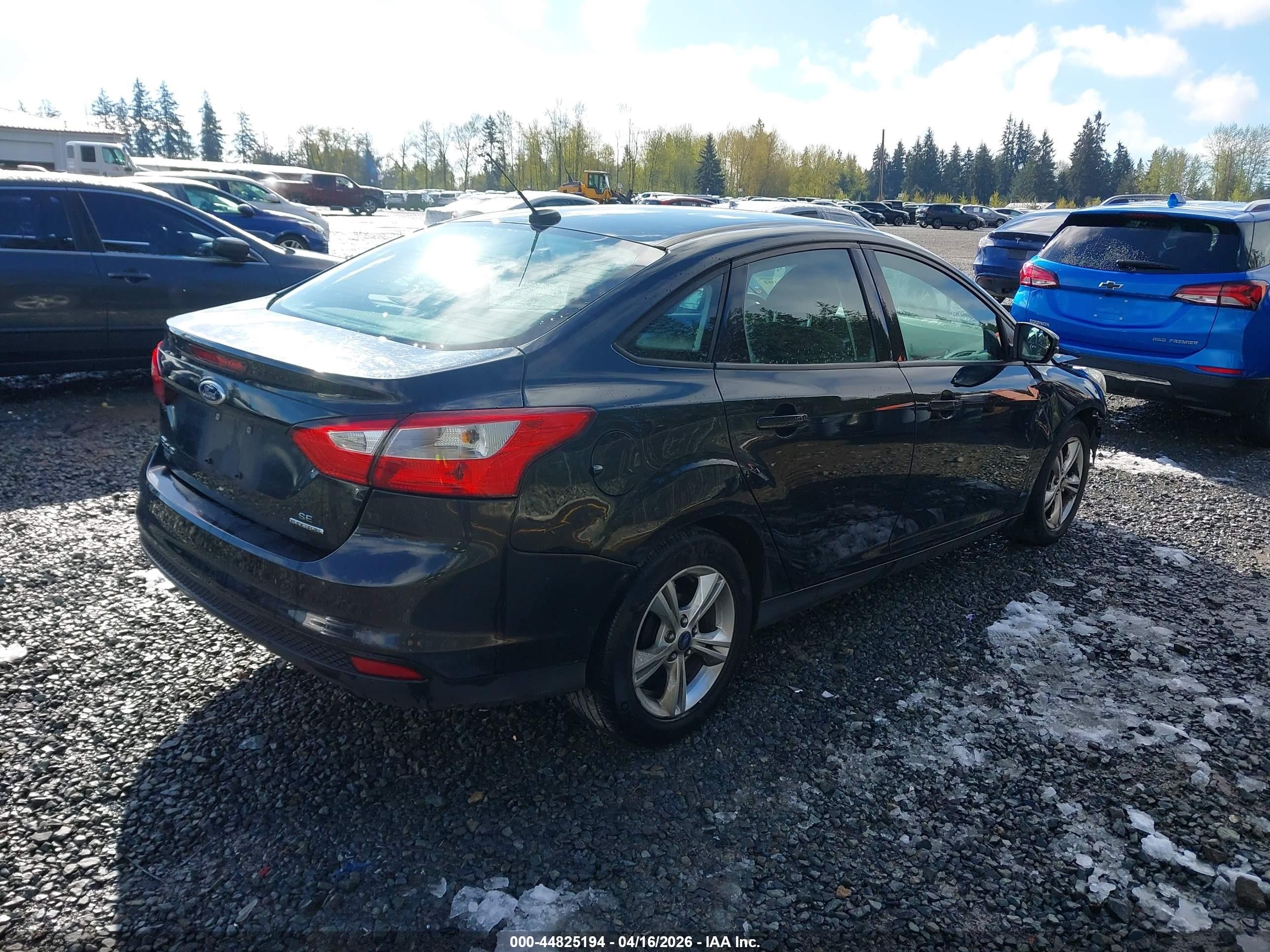 2013 Ford Focus Se Black vin: 1FADP3F26DL289998
