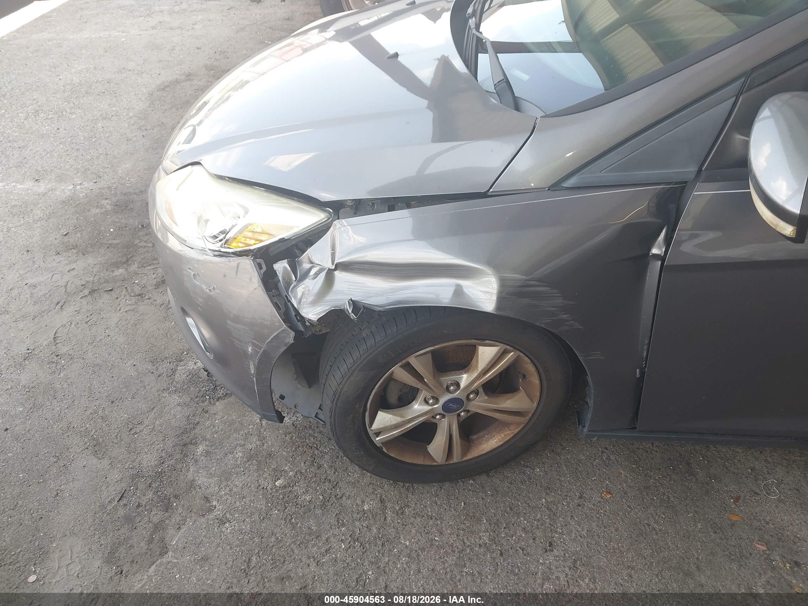2013 Ford Focus Se Gray vin: 1FADP3F26DL305715