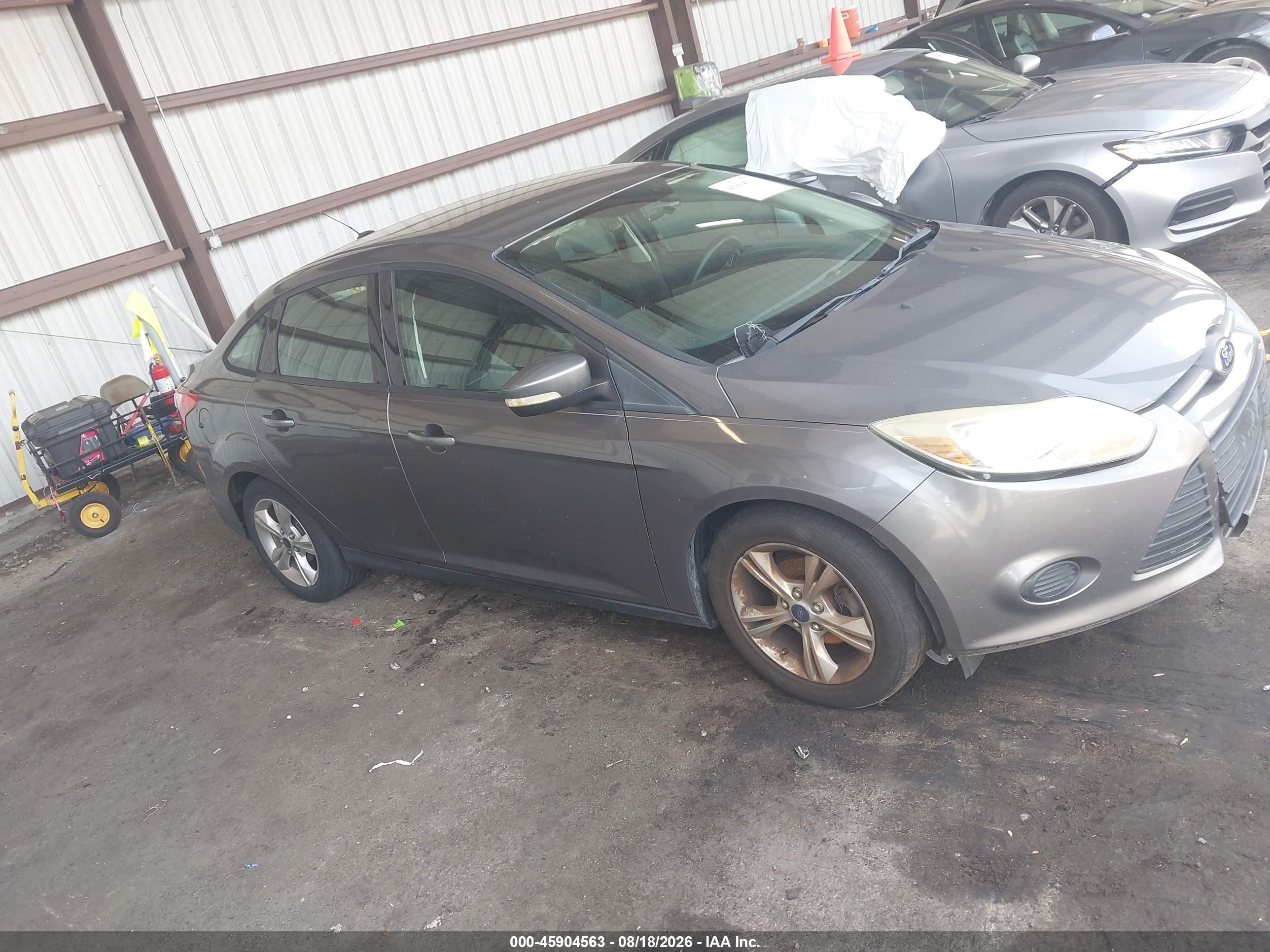 2013 Ford Focus Se Gray vin: 1FADP3F26DL305715