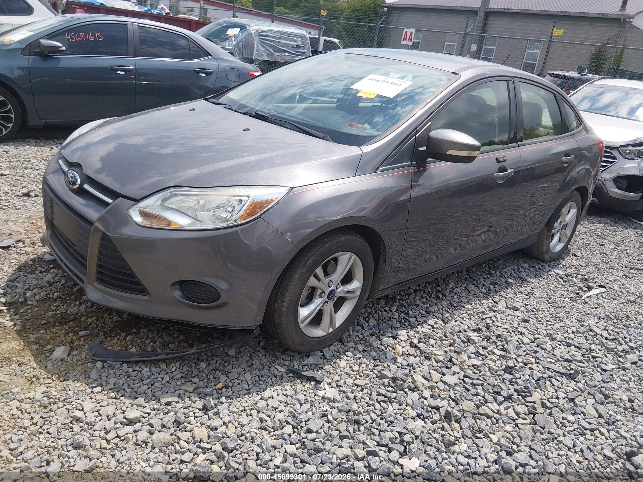 2013 Ford Focus Se Gray vin: 1FADP3F26DL323535
