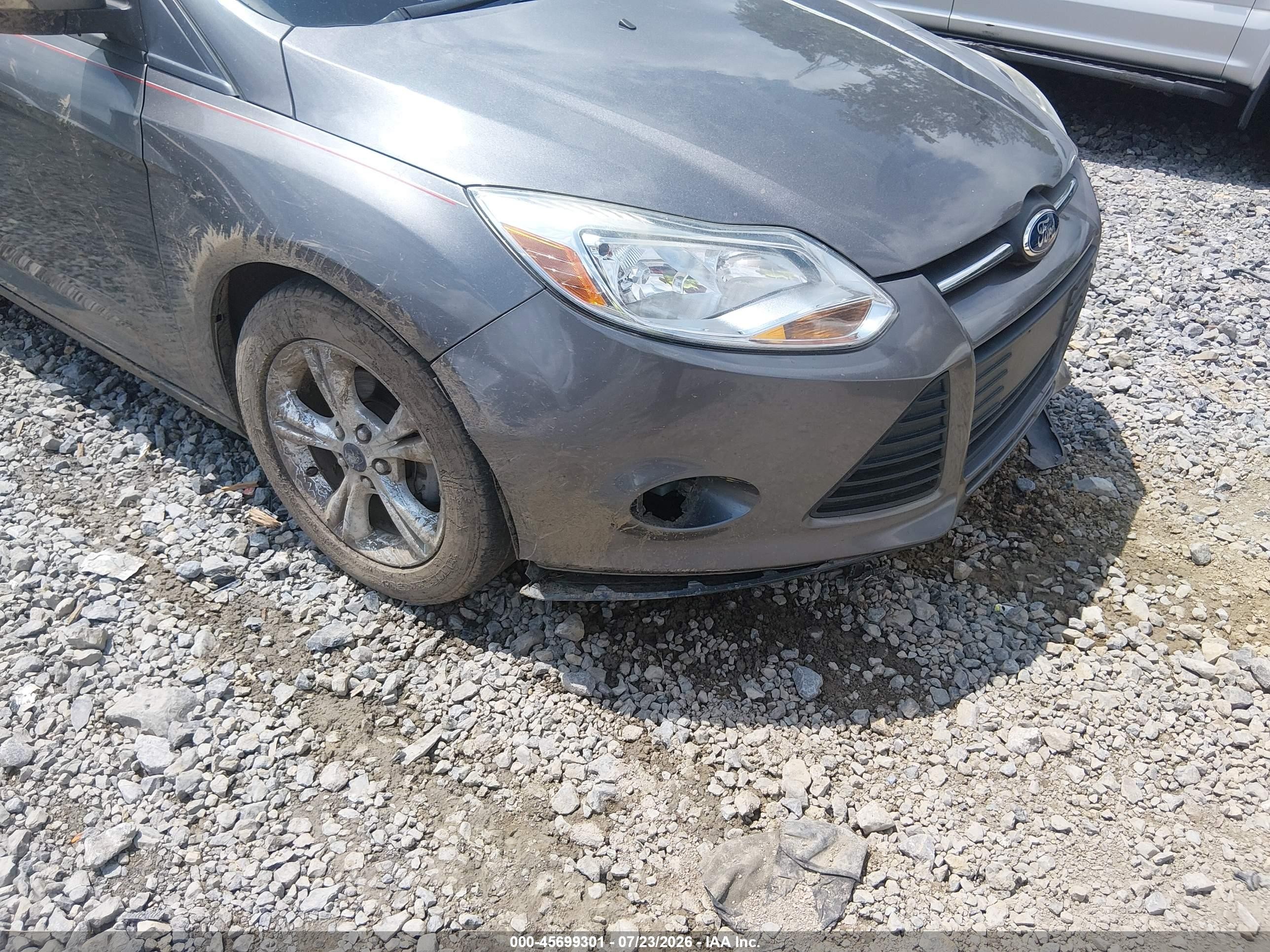 2013 Ford Focus Se Gray vin: 1FADP3F26DL323535