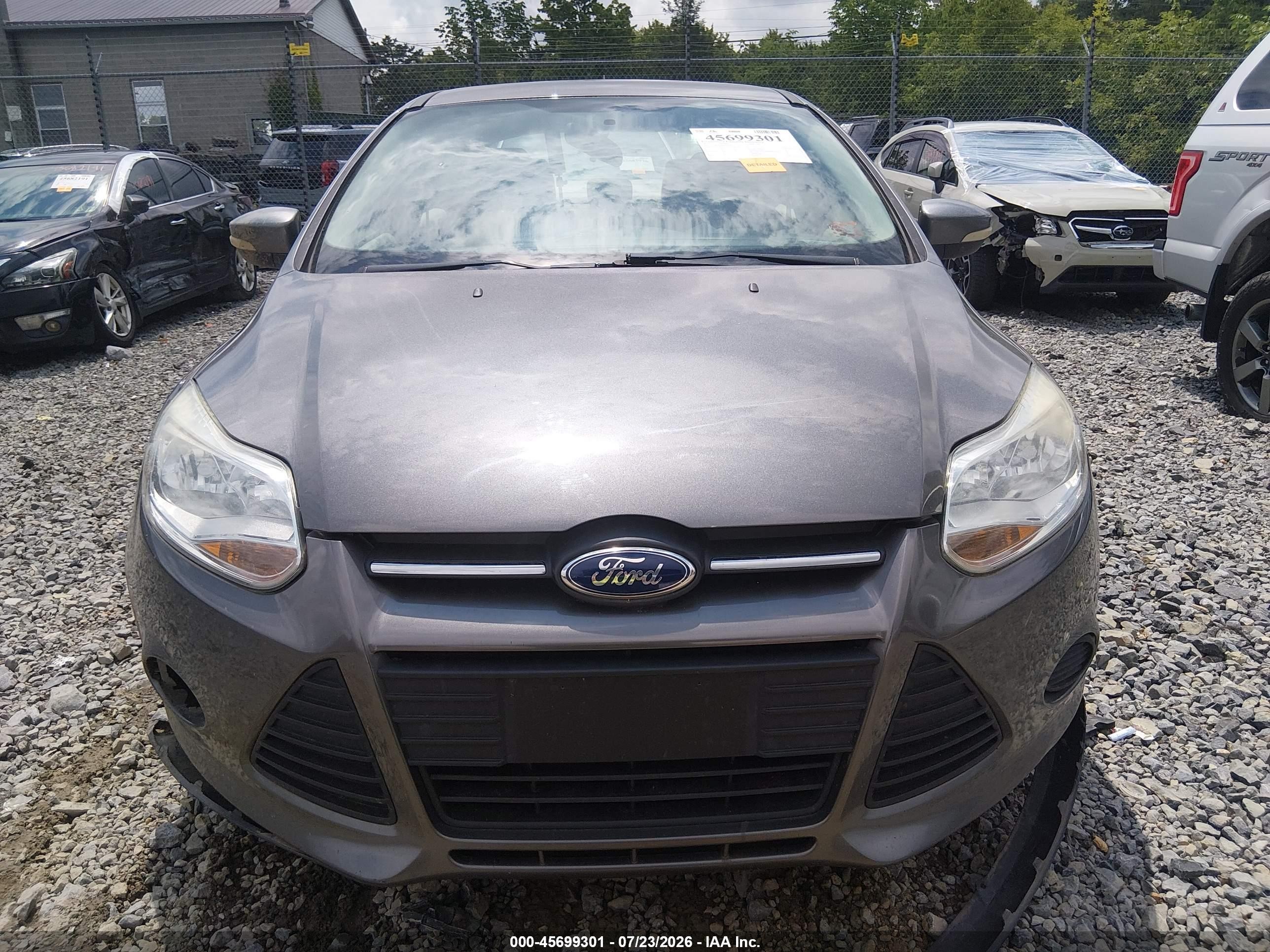 2013 Ford Focus Se Gray vin: 1FADP3F26DL323535