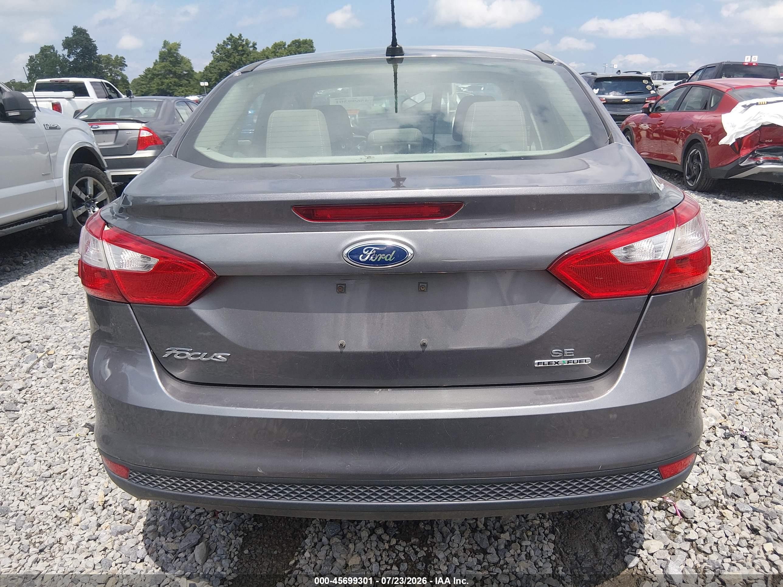 2013 Ford Focus Se Gray vin: 1FADP3F26DL323535