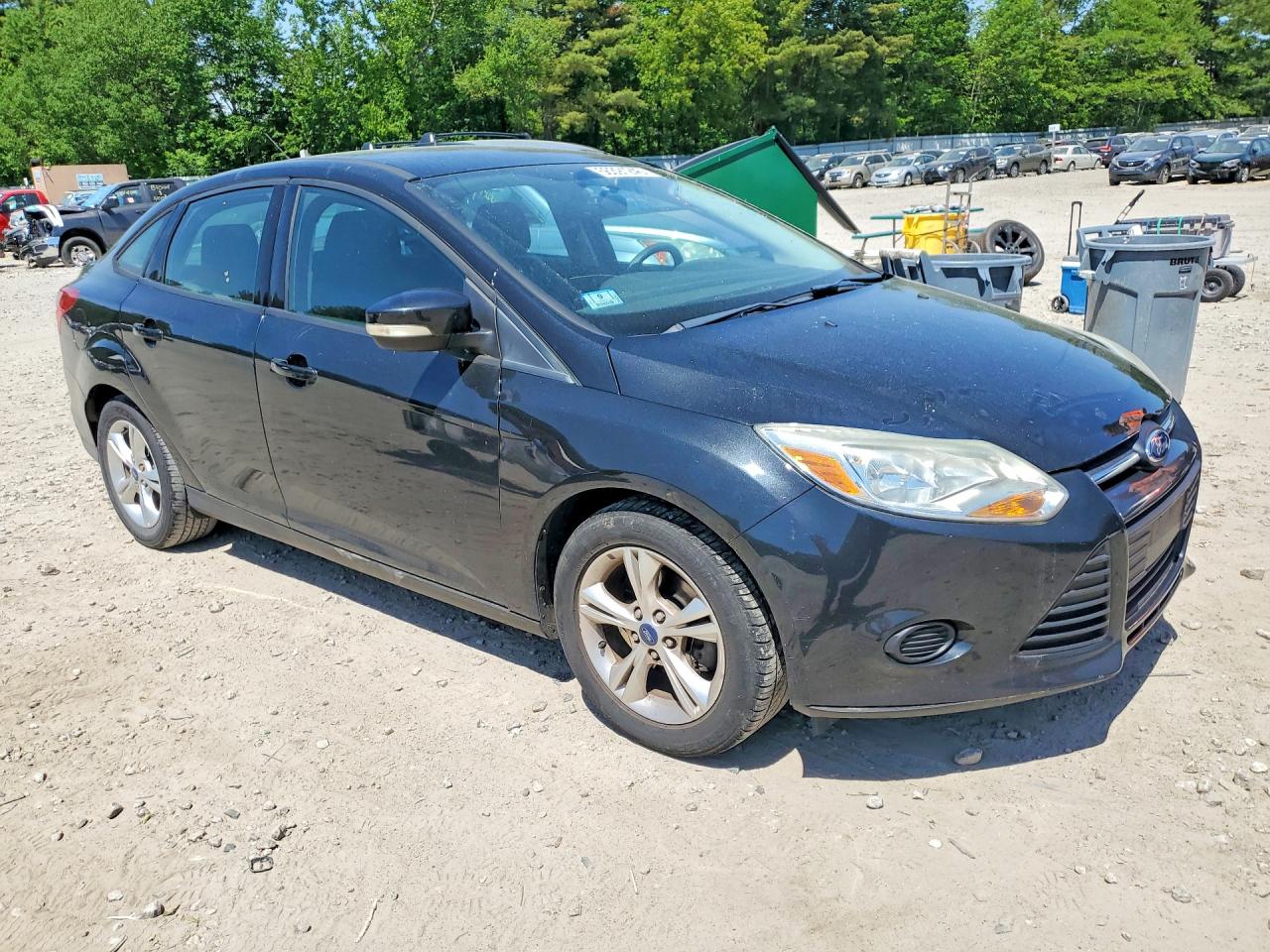 2013 Ford Focus Se Black vin: 1FADP3F26DL329867