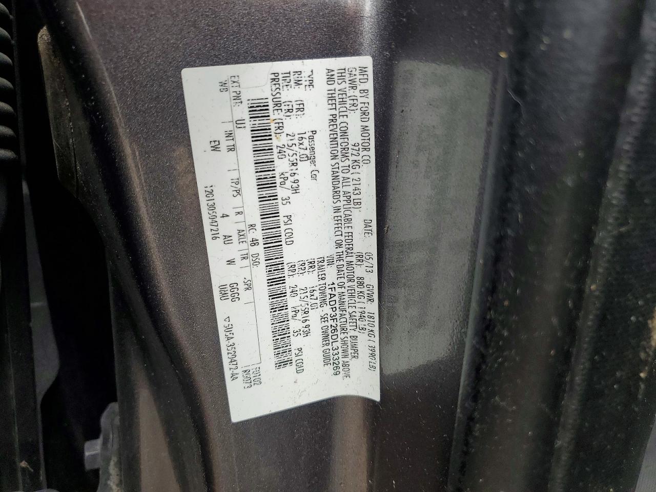 2013 Ford Focus Se Gray vin: 1FADP3F26DL333269