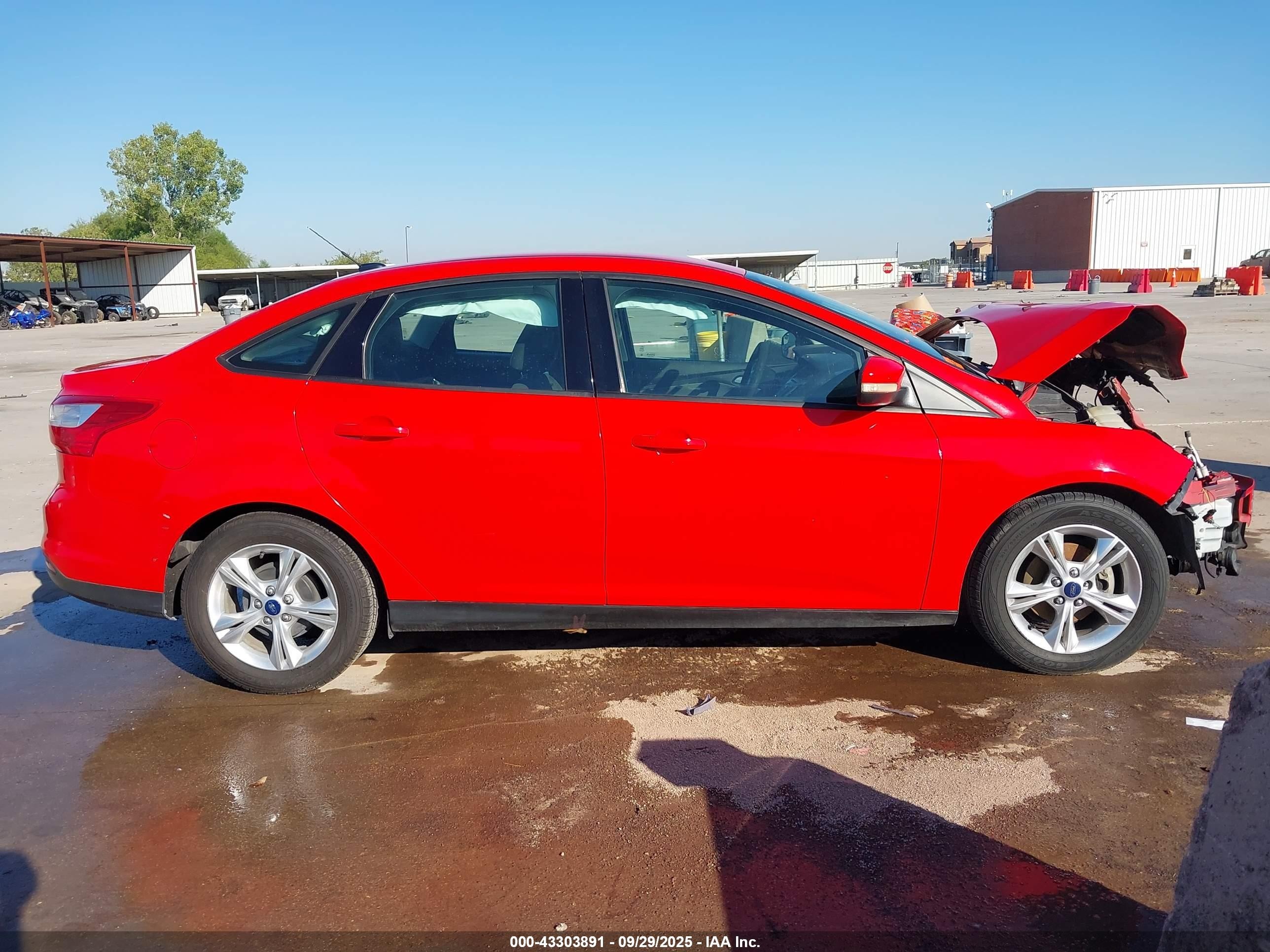 2013 Ford Focus Se Red vin: 1FADP3F26DL333773