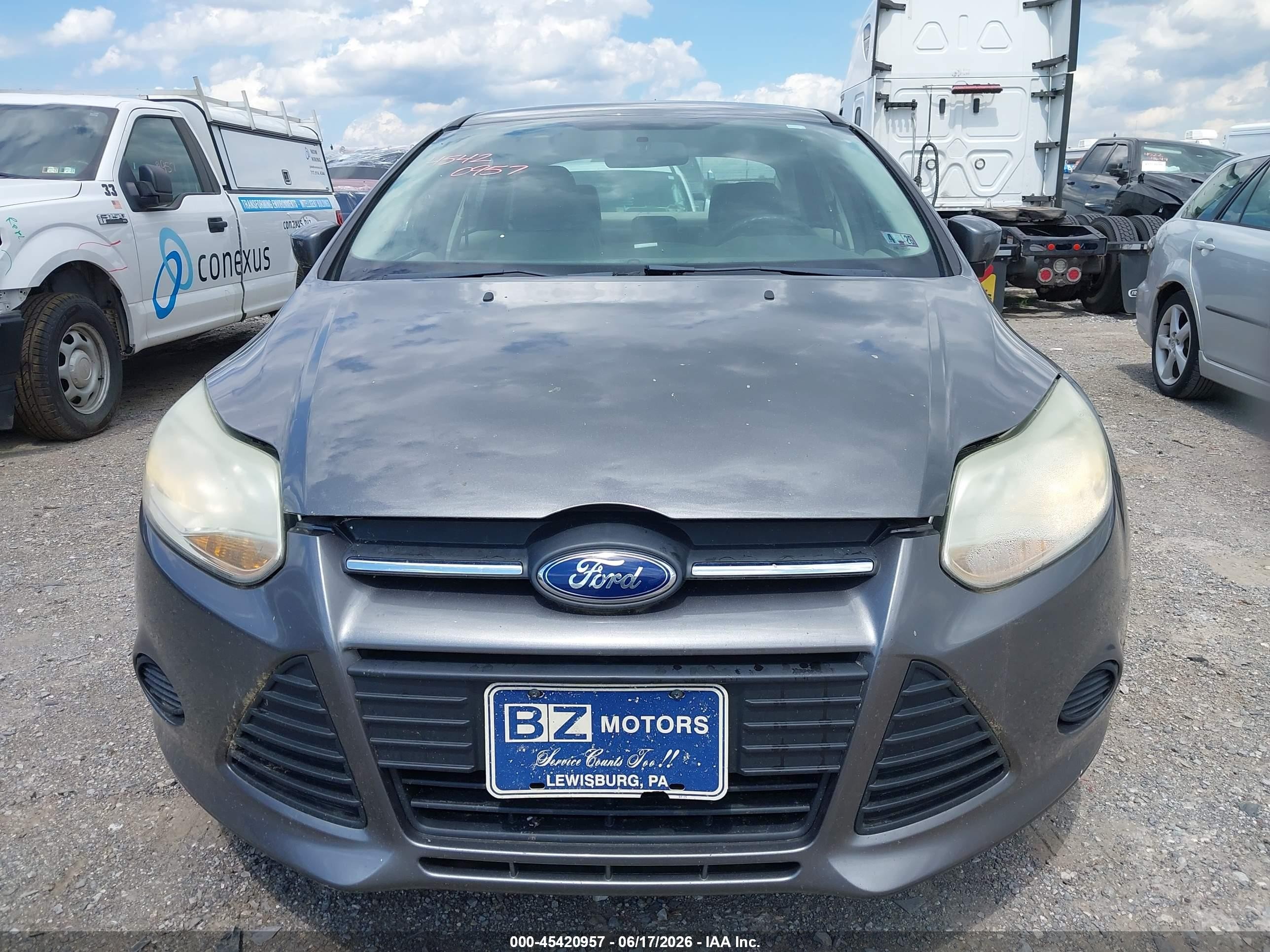 2013 Ford Focus Se Gray vin: 1FADP3F26DL338164