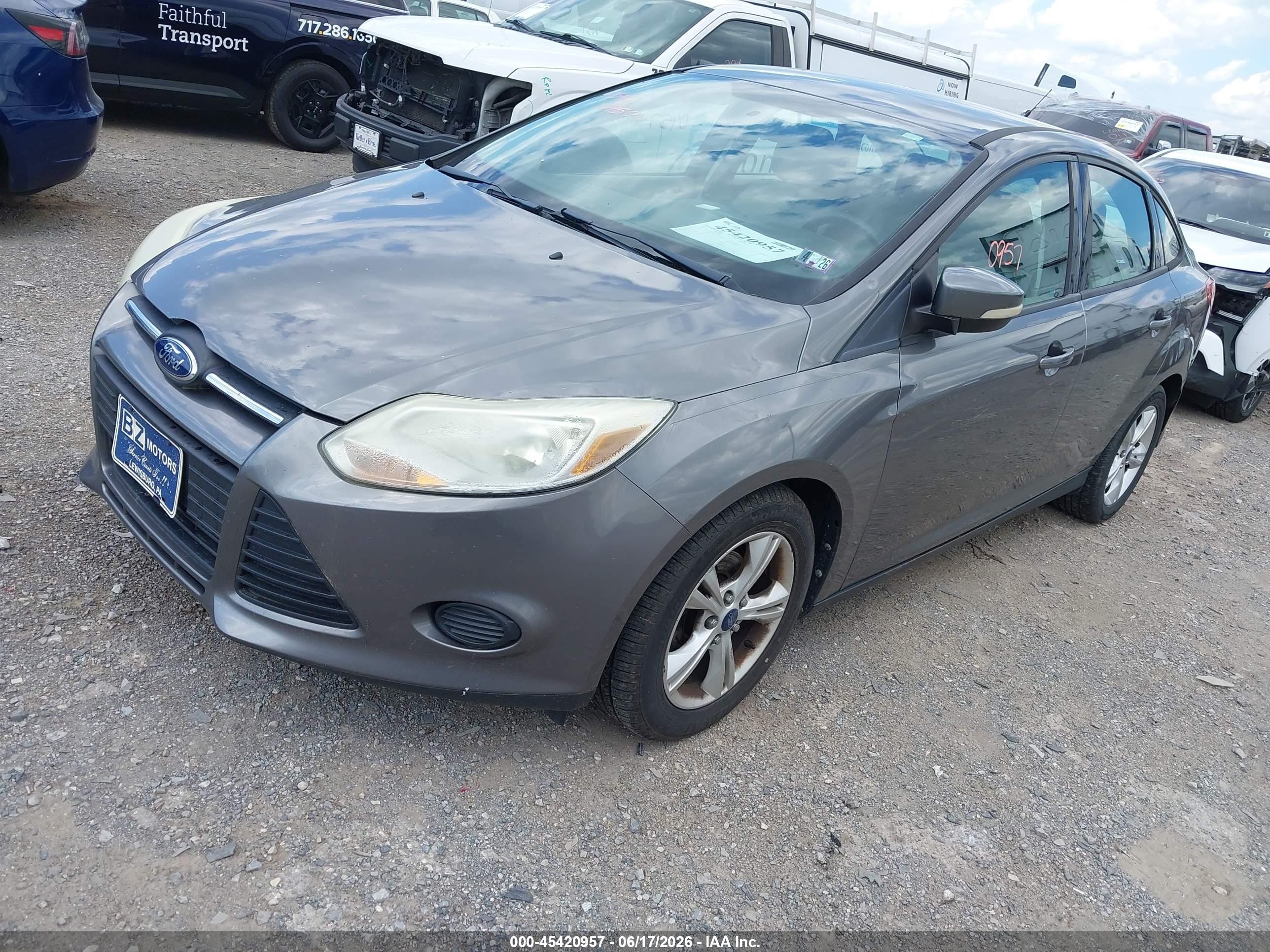 2013 Ford Focus Se Gray vin: 1FADP3F26DL338164