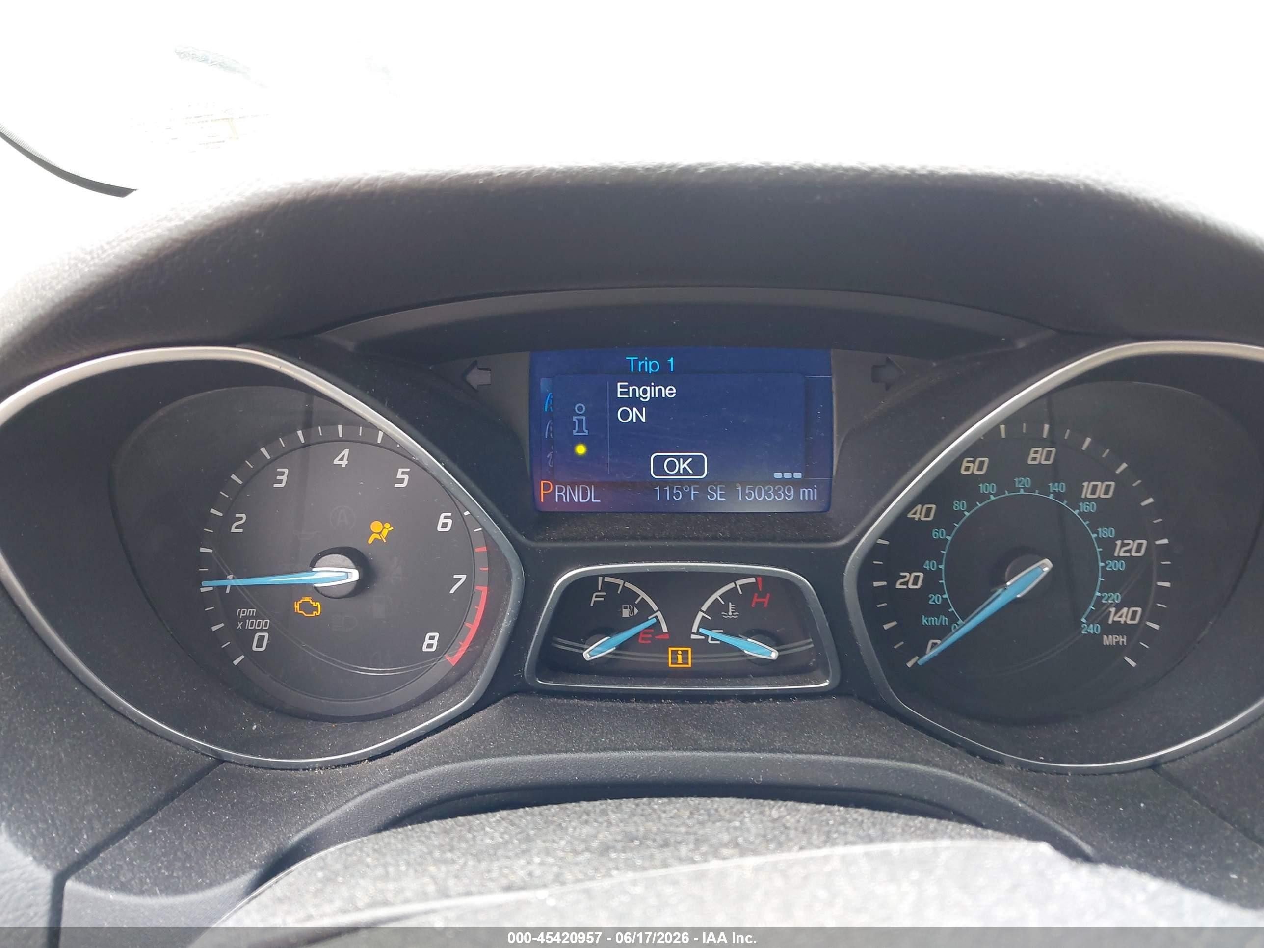 2013 Ford Focus Se Gray vin: 1FADP3F26DL338164