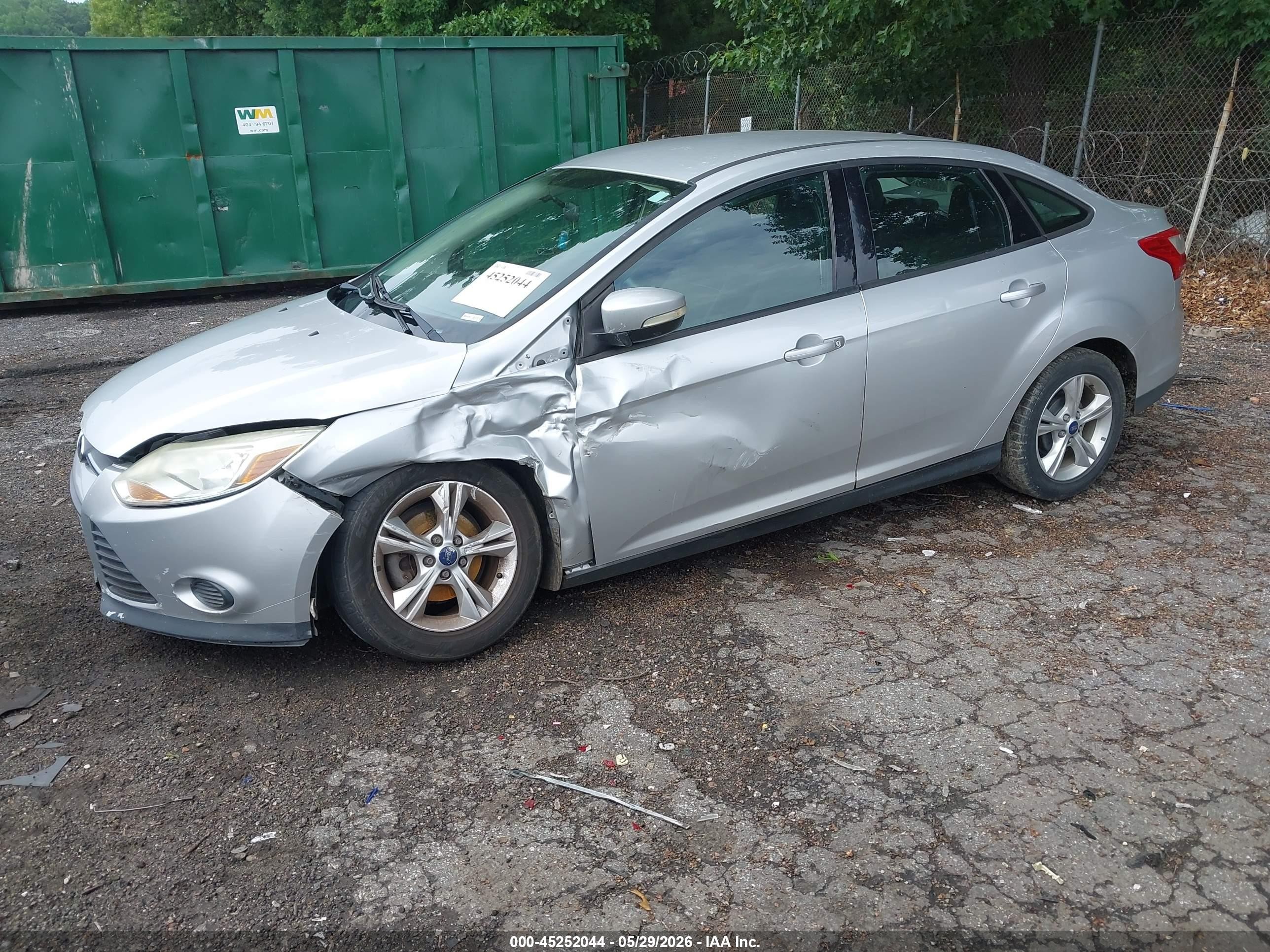 2013 Ford Focus Se Silver vin: 1FADP3F26DL340450