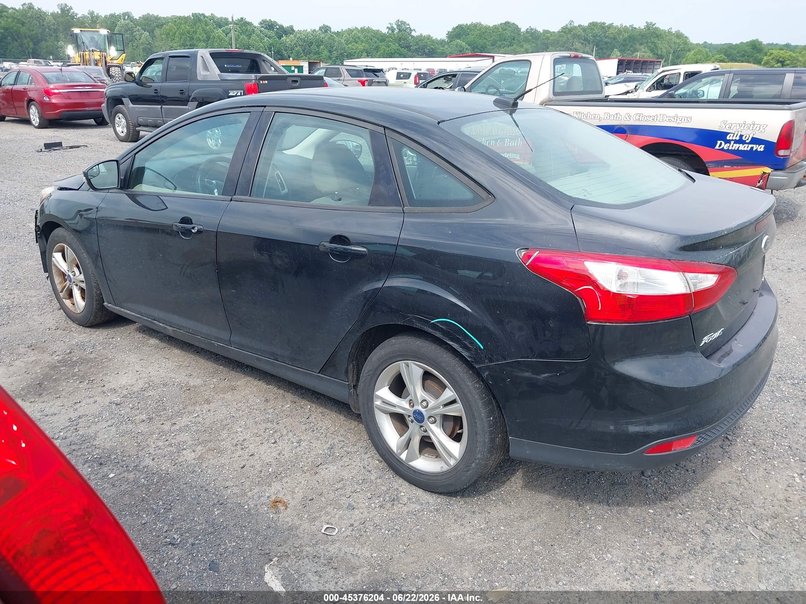 2013 Ford Focus Se Черный vin: 1FADP3F26DL343171