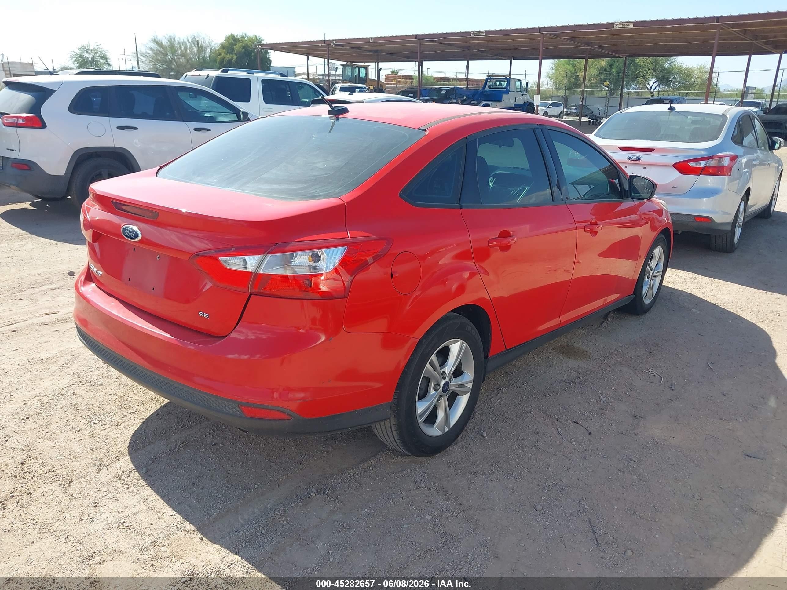 2013 Ford Focus Se Red vin: 1FADP3F26DL353702