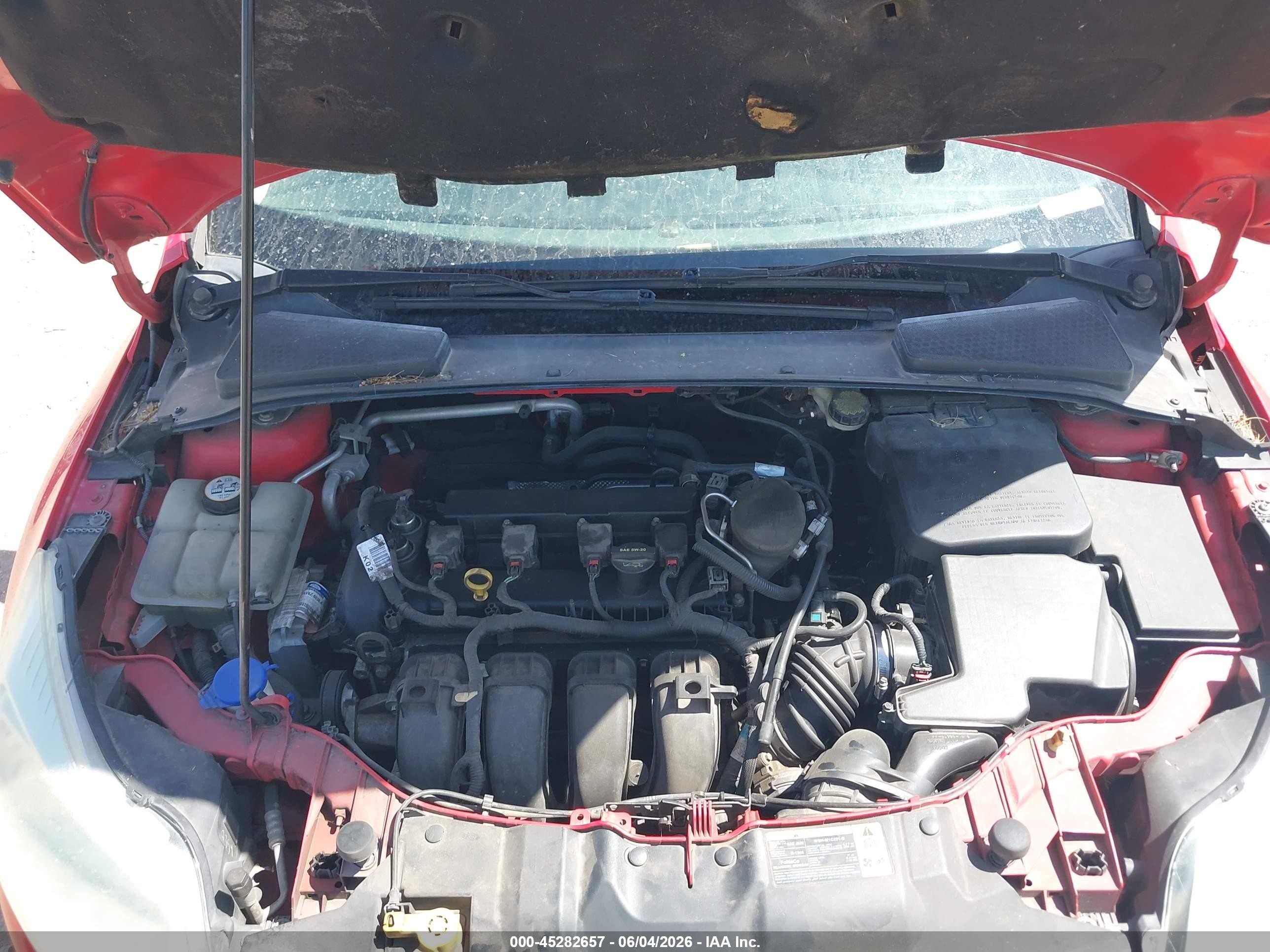 2013 Ford Focus Se Red vin: 1FADP3F26DL353702