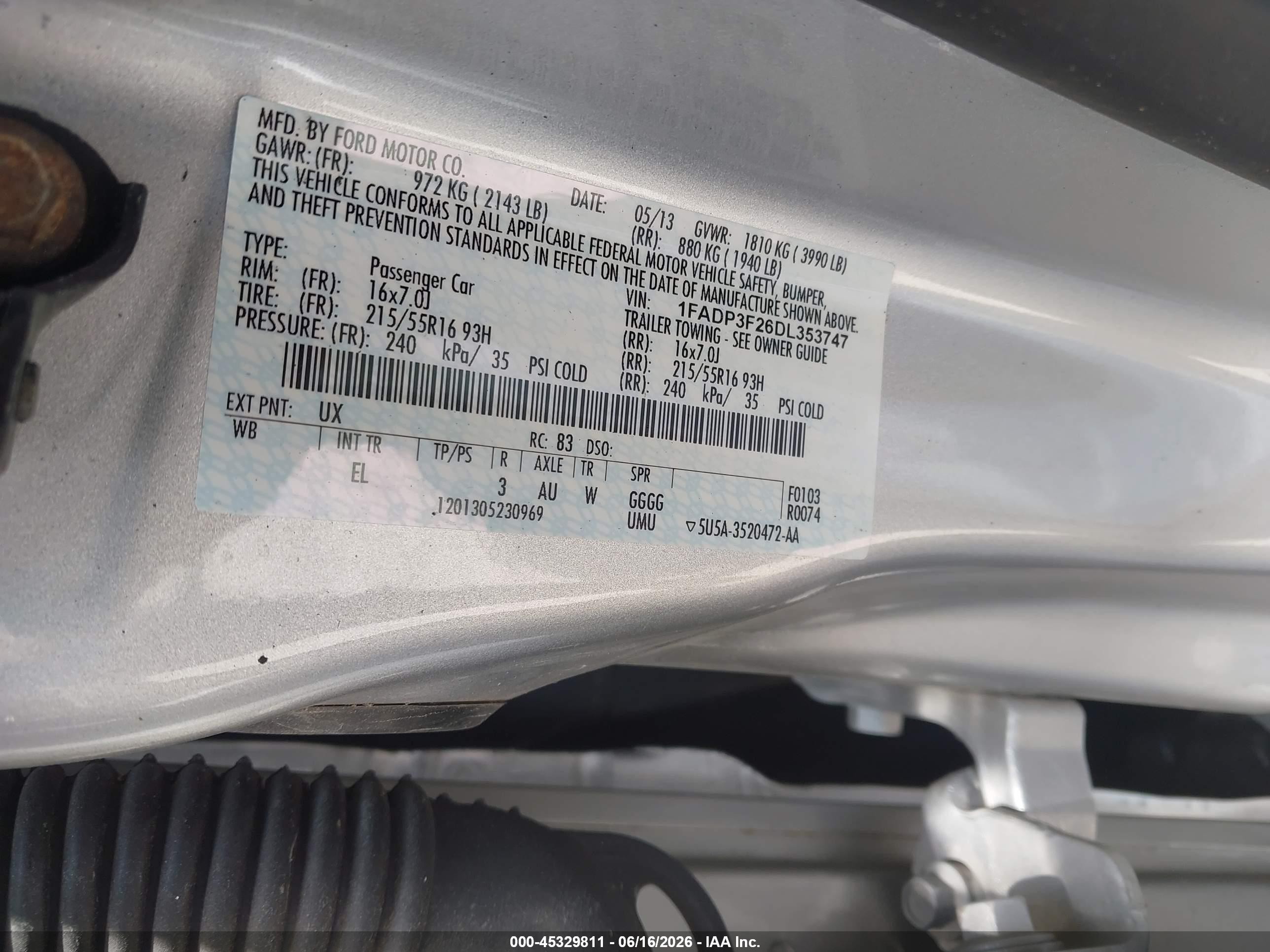 2013 Ford Focus Se Silver vin: 1FADP3F26DL353747