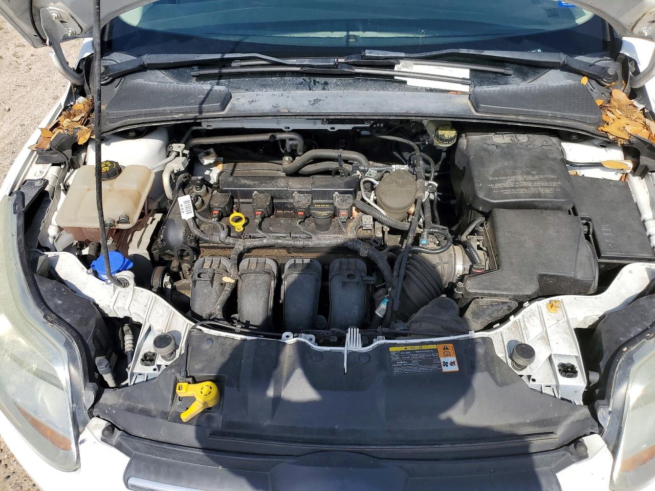 2014 Ford Focus Se White vin: 1FADP3F26EL109761
