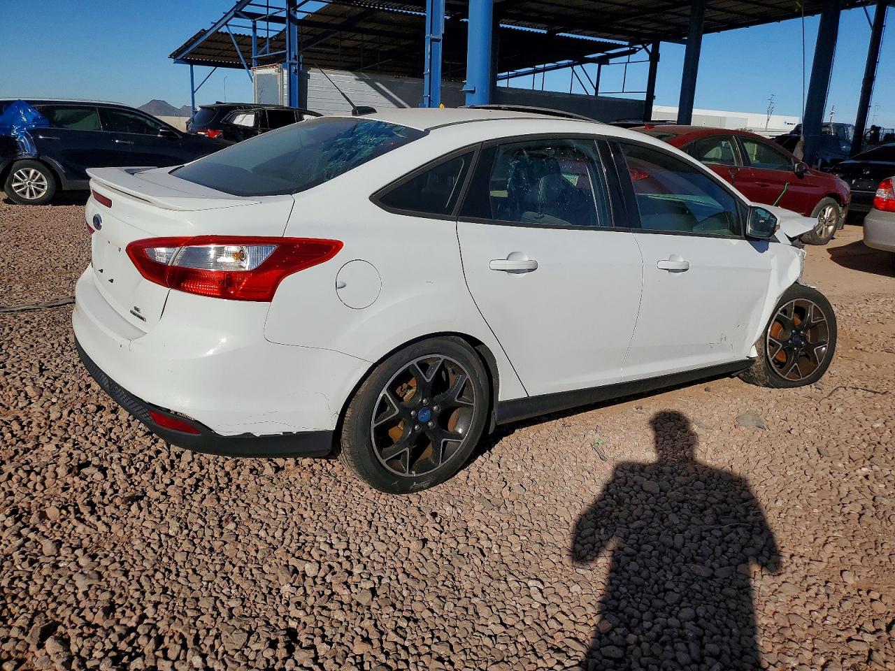 2014 Ford Focus Se White vin: 1FADP3F26EL109792