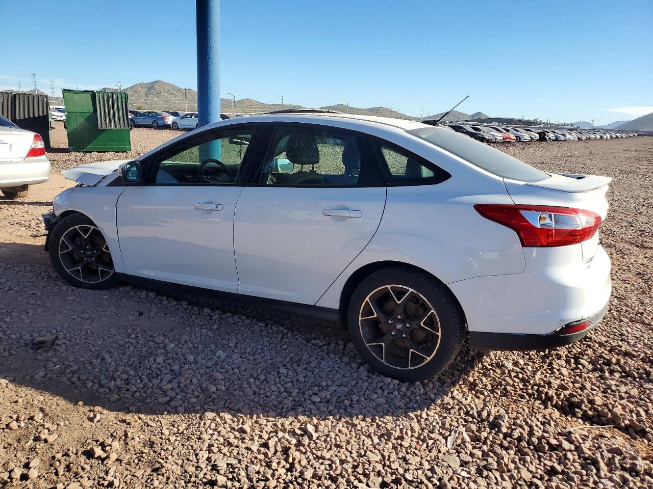 2014 Ford Focus Se White vin: 1FADP3F26EL109792