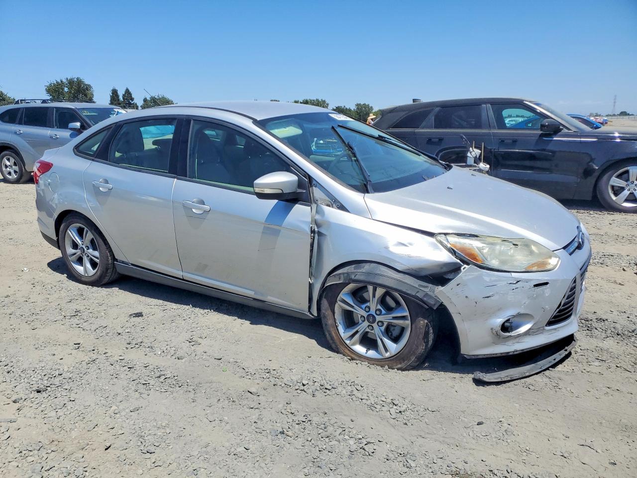 2014 Ford Focus Se Silver vin: 1FADP3F26EL124146
