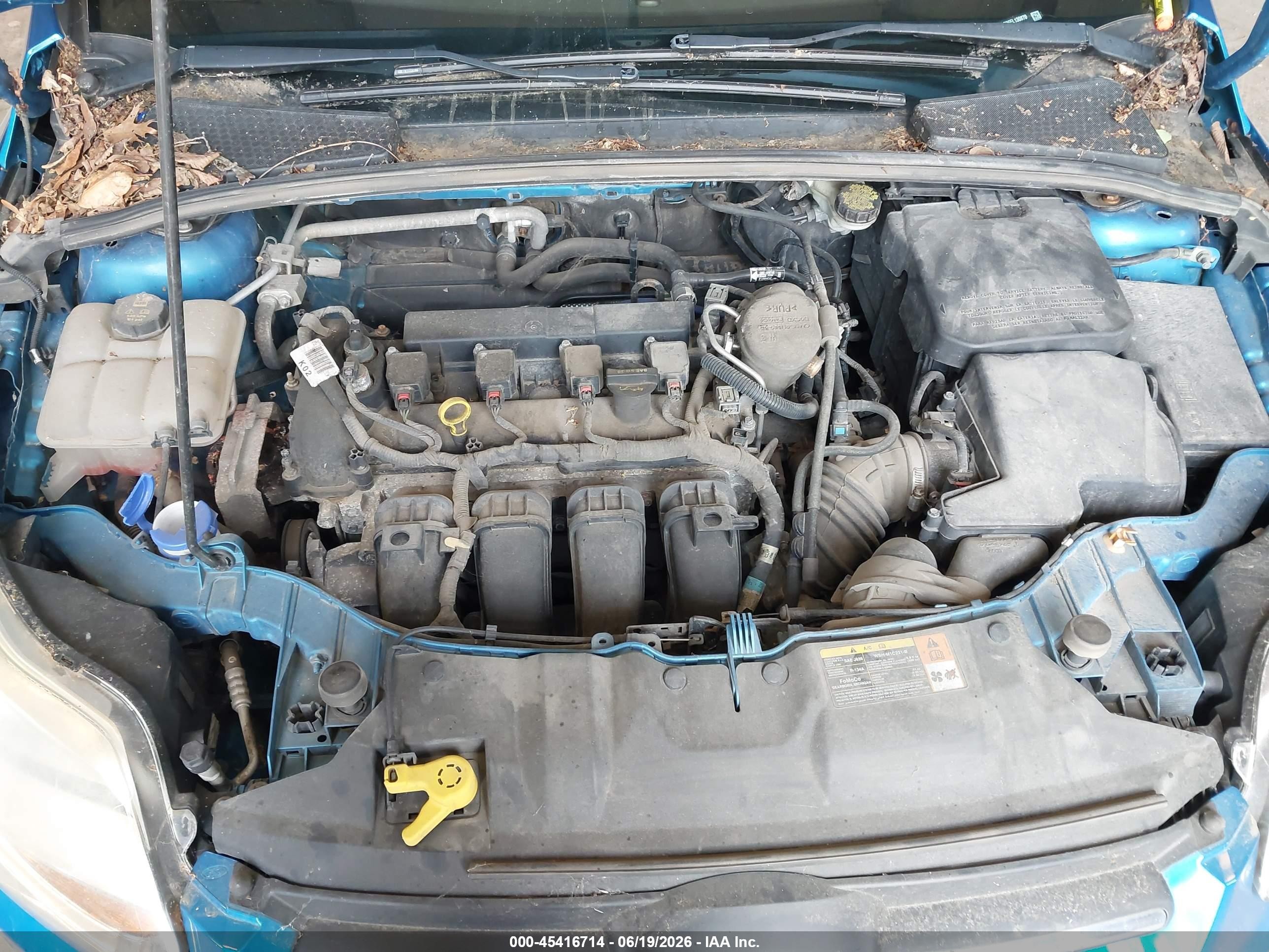 2014 Ford Focus Se Blue vin: 1FADP3F26EL130870