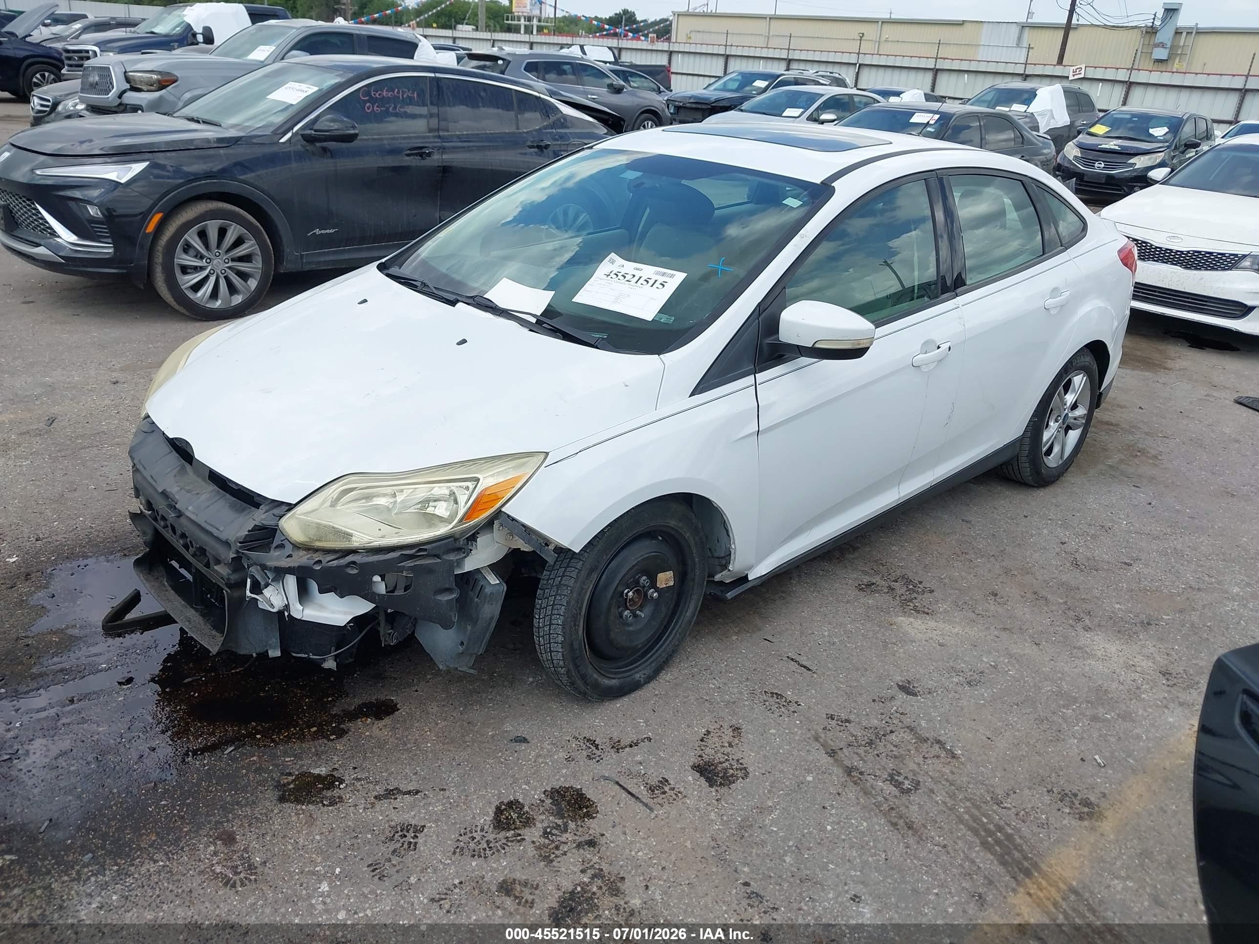 2014 Ford Focus Se Белый vin: 1FADP3F26EL163111