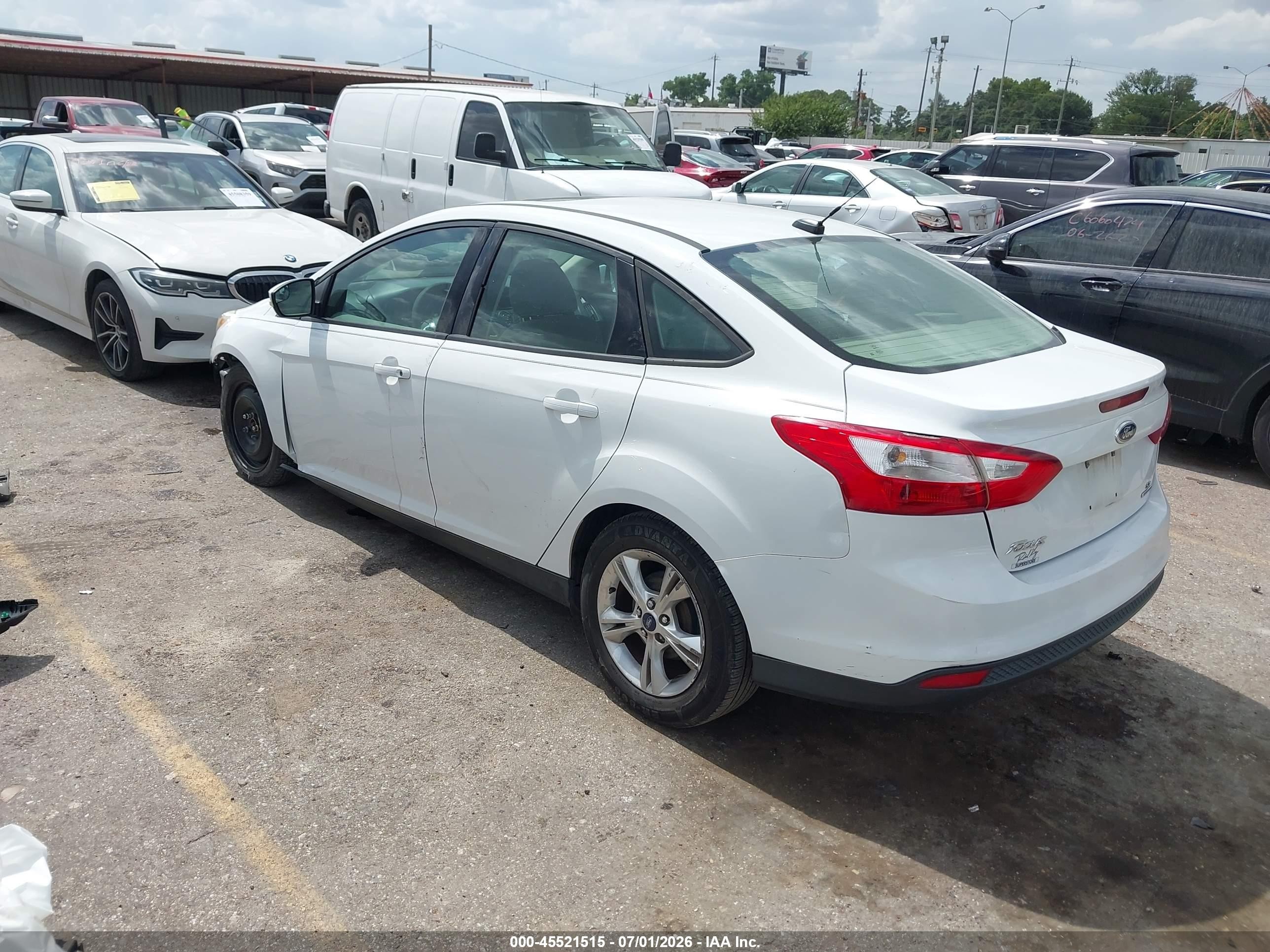 2014 Ford Focus Se Белый vin: 1FADP3F26EL163111