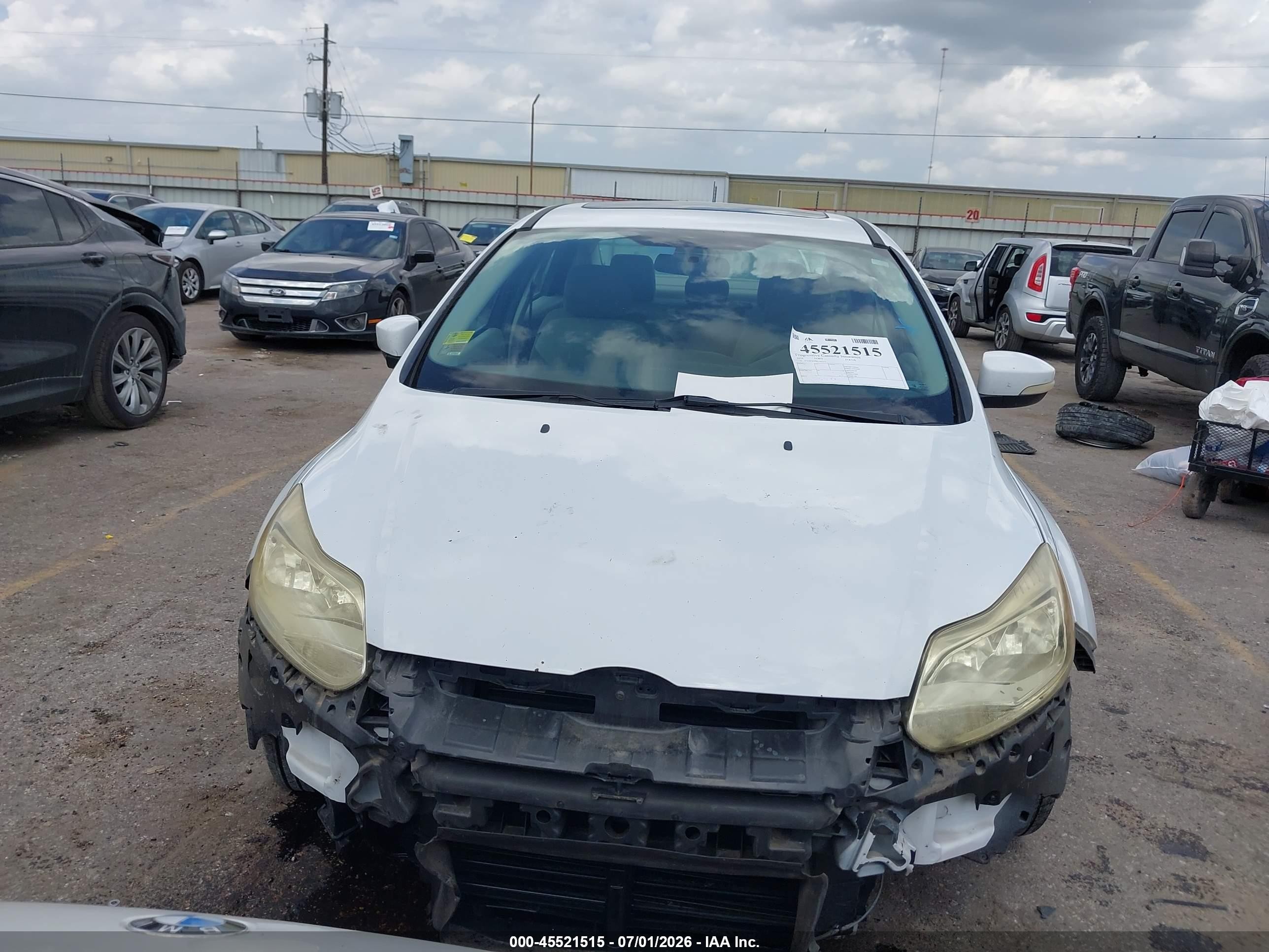 2014 Ford Focus Se Белый vin: 1FADP3F26EL163111