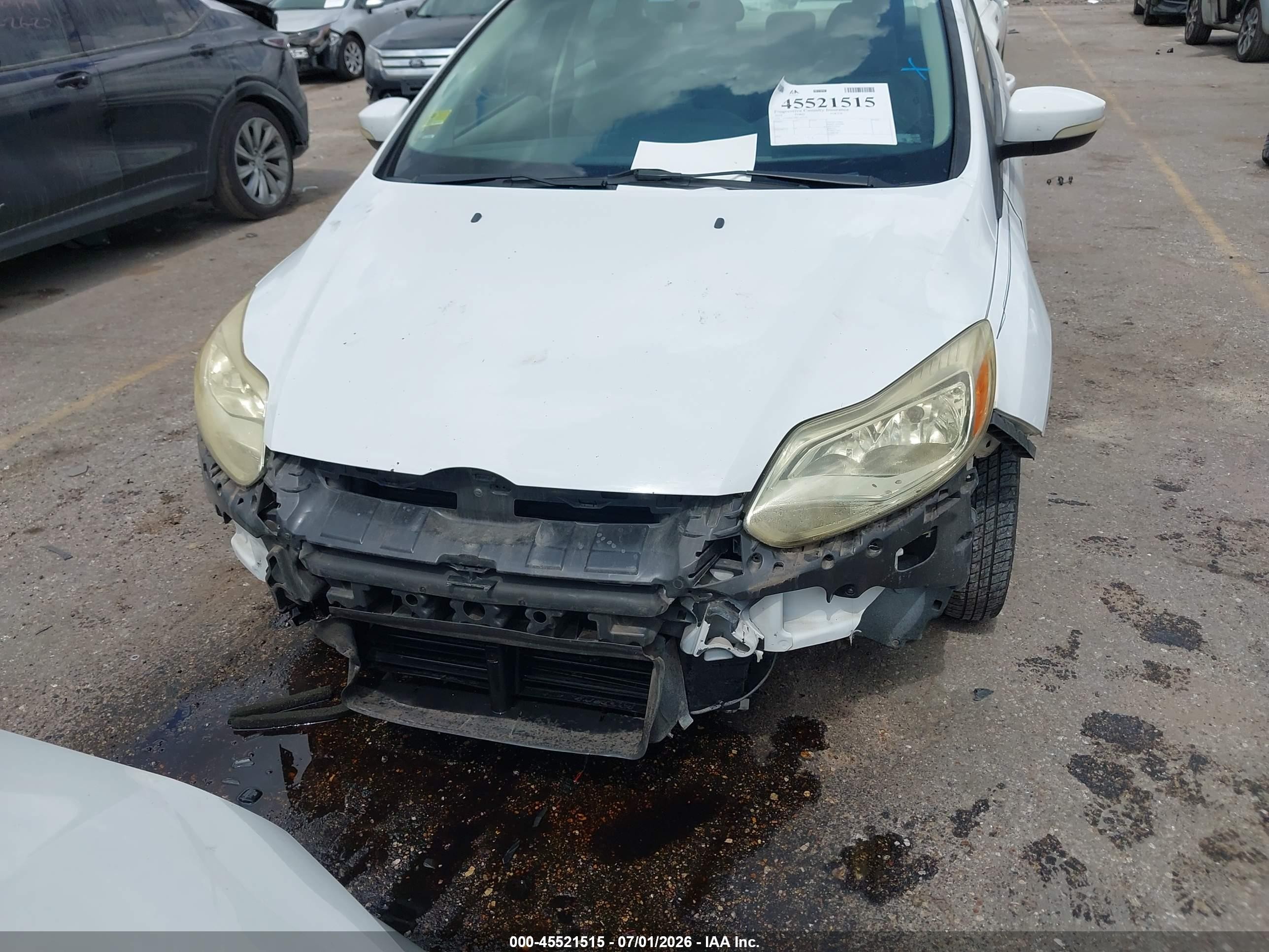 2014 Ford Focus Se Белый vin: 1FADP3F26EL163111