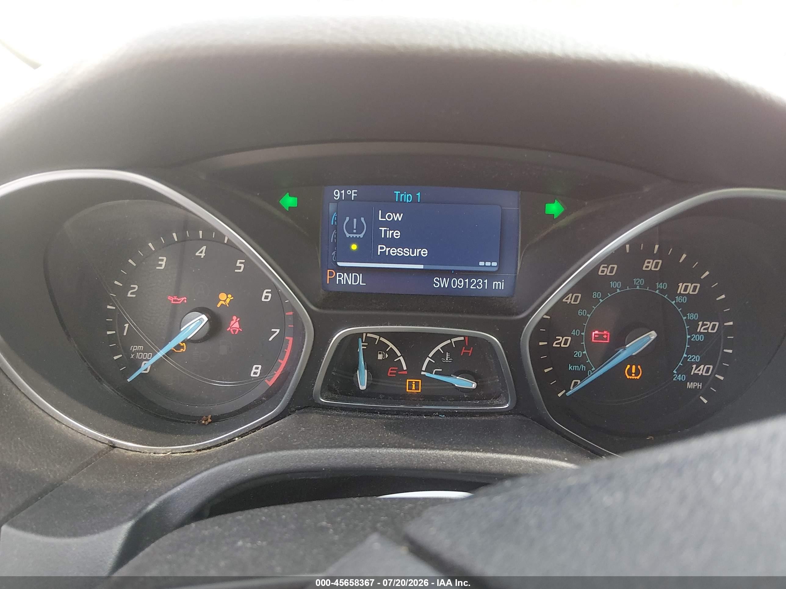 2014 Ford Focus Se Red vin: 1FADP3F26EL164601
