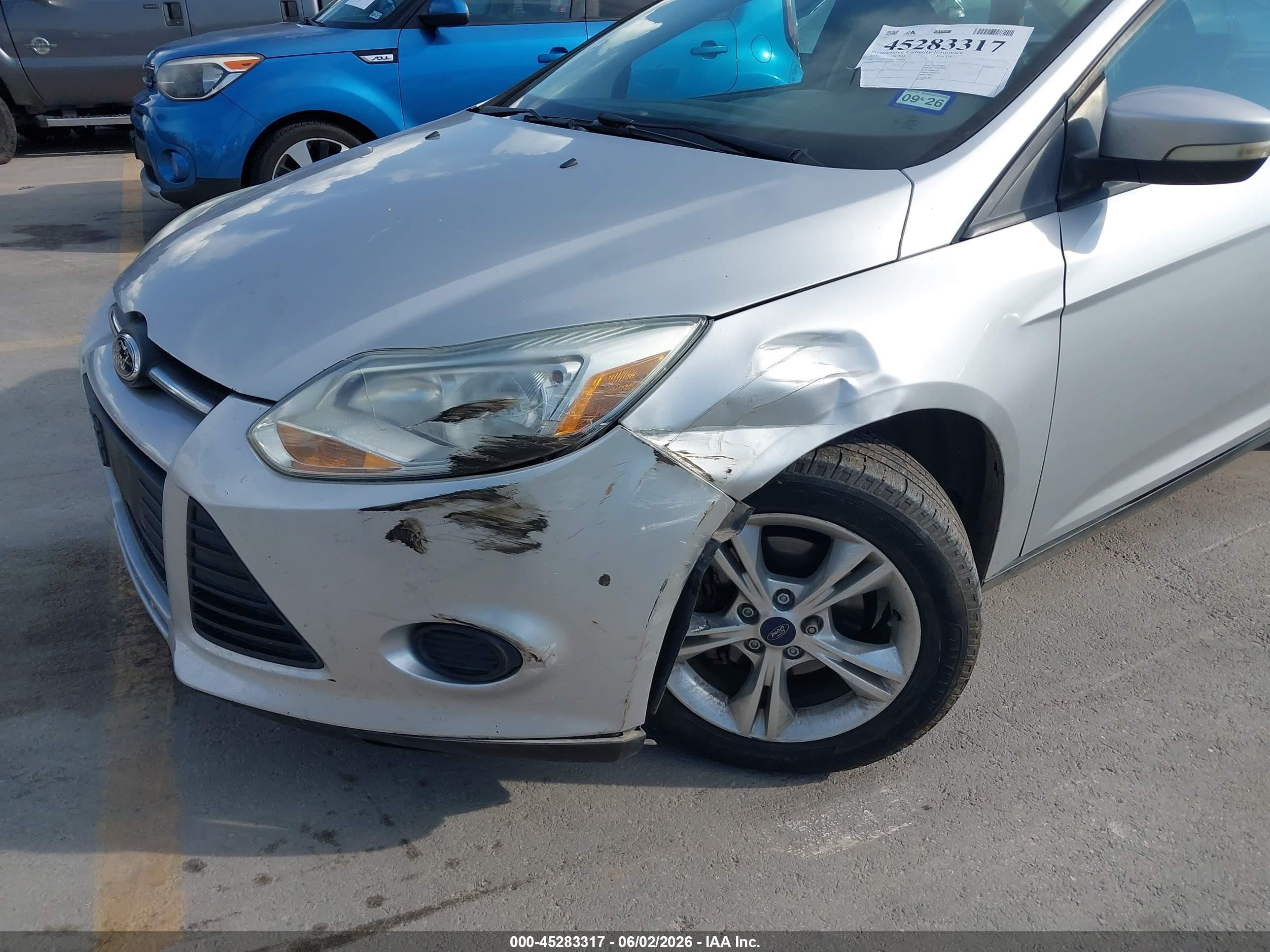 2014 Ford Focus Se Silver vin: 1FADP3F26EL183441