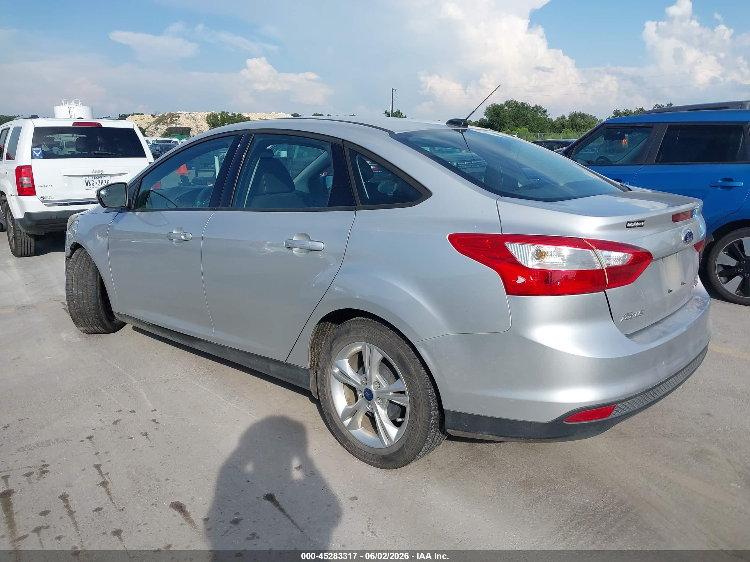 2014 Ford Focus Se Silver vin: 1FADP3F26EL183441