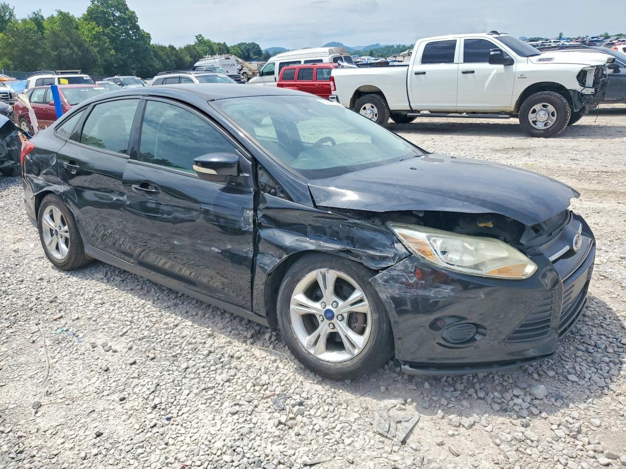 2014 Ford Focus Se Black vin: 1FADP3F26EL195394