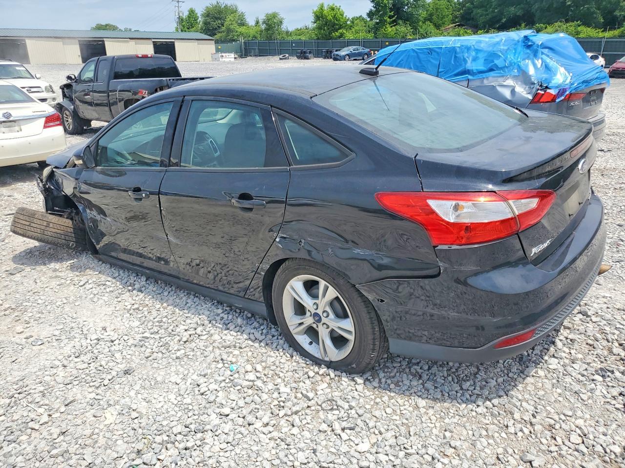 2014 Ford Focus Se Black vin: 1FADP3F26EL195394